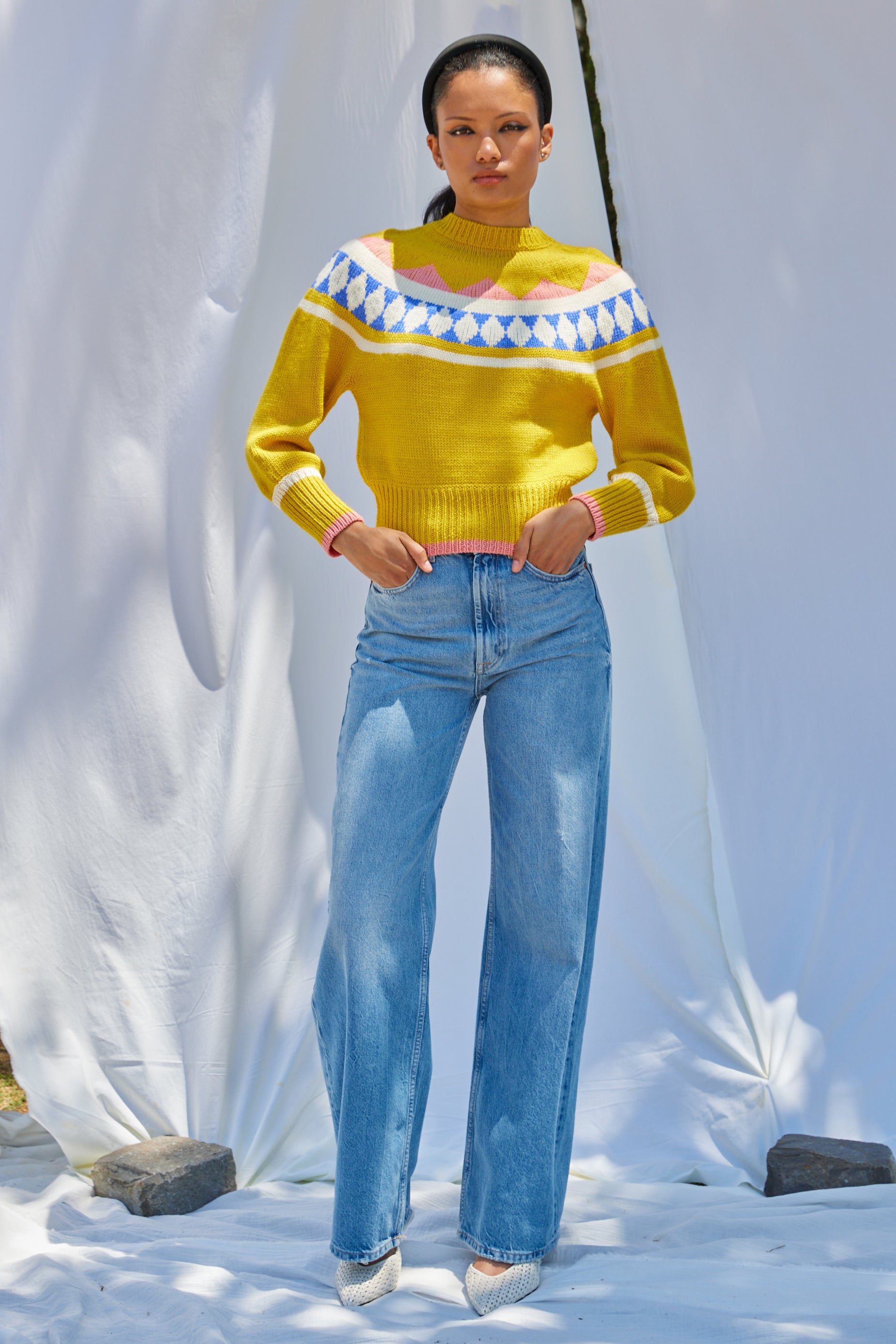 Bella Sweater in Washed Wool