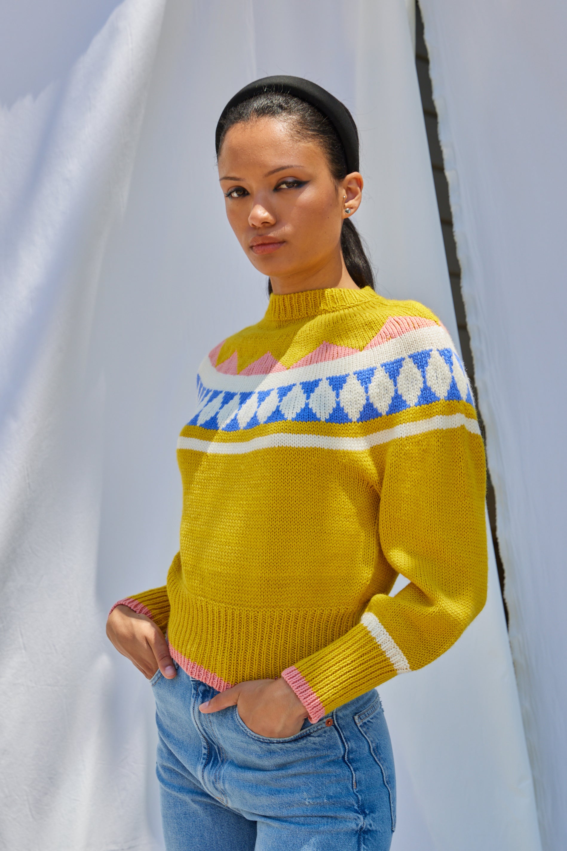 Bella Sweater in Washed Wool