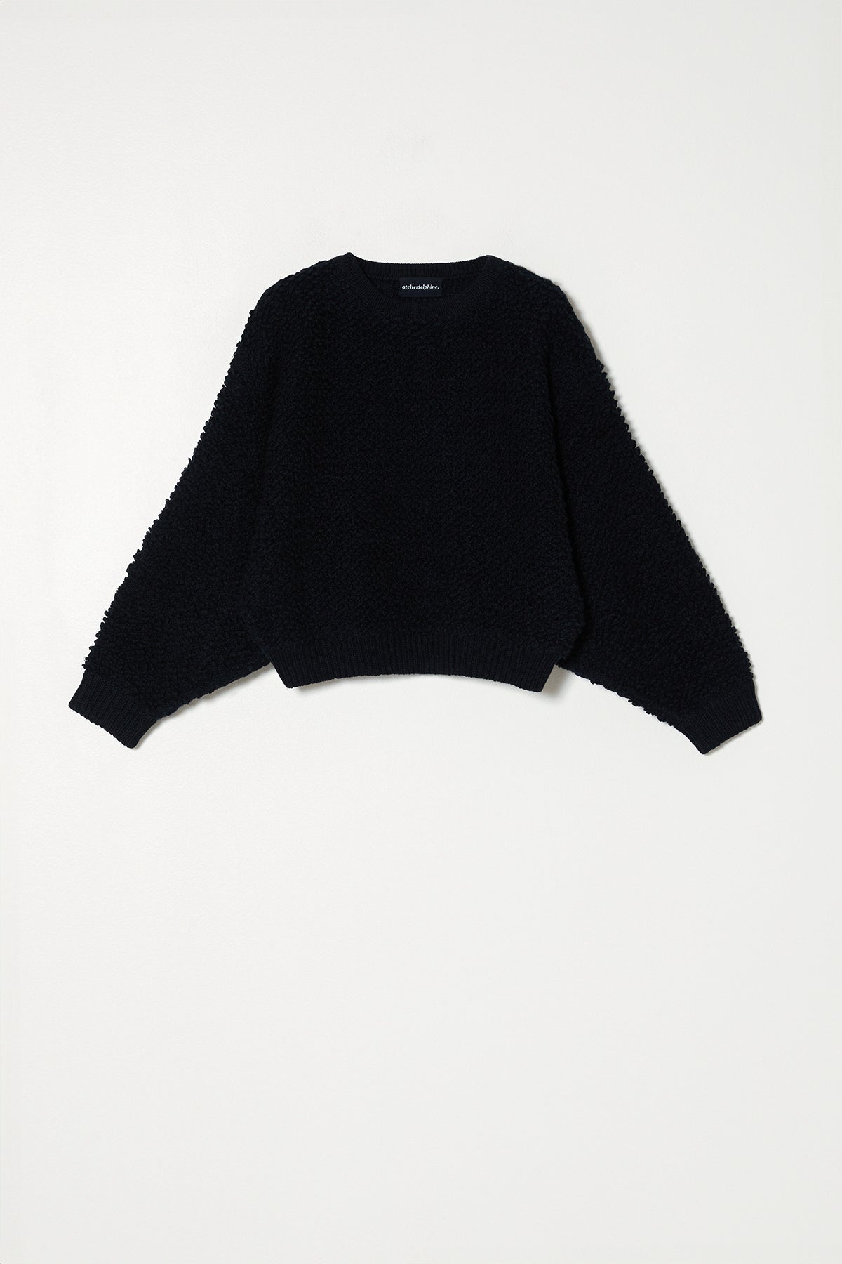 Balloon Sleeve Sweater in Chunky Loop Cotton