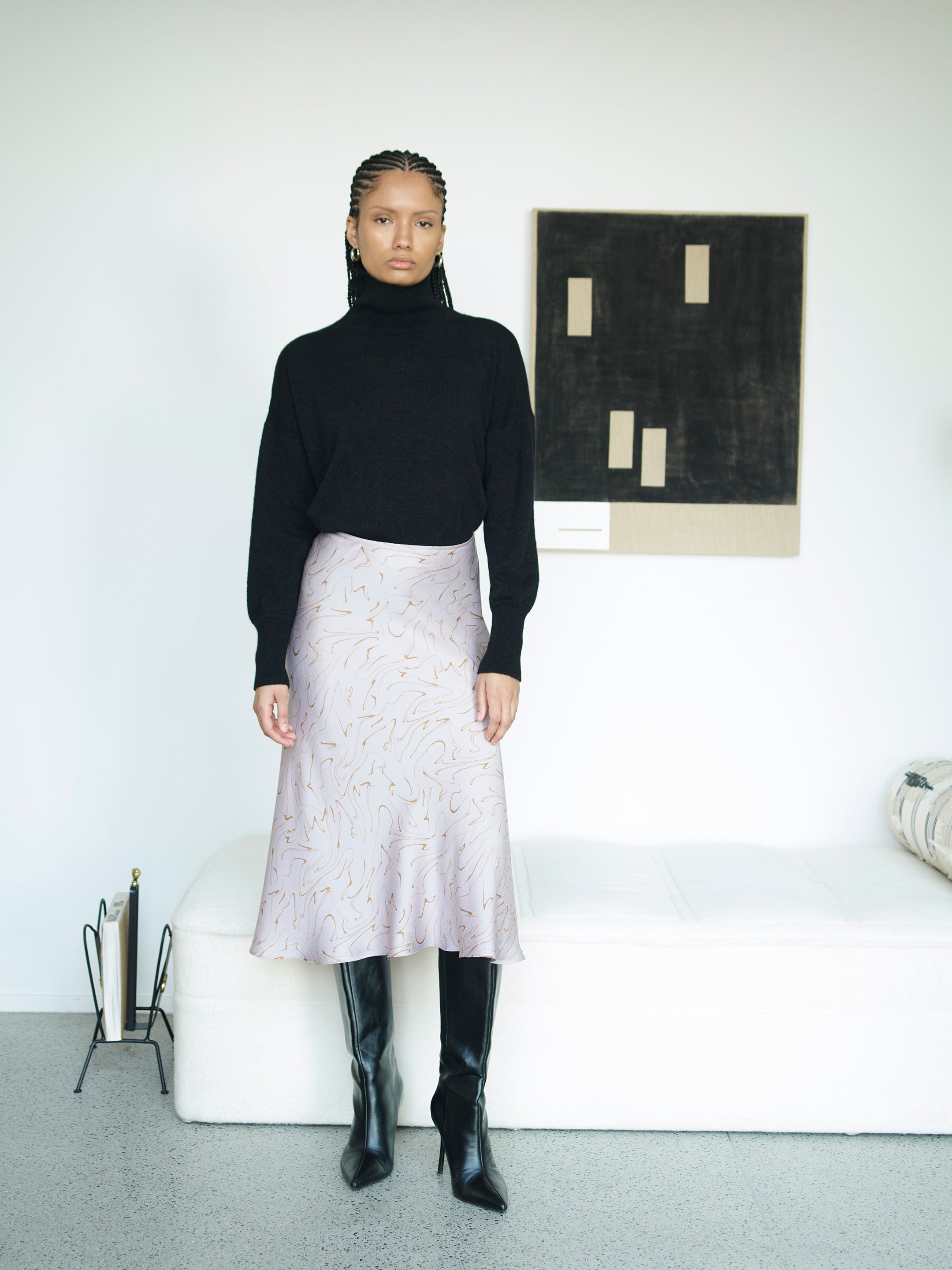 SLOUCHY DROP SHOULDER SWEATER