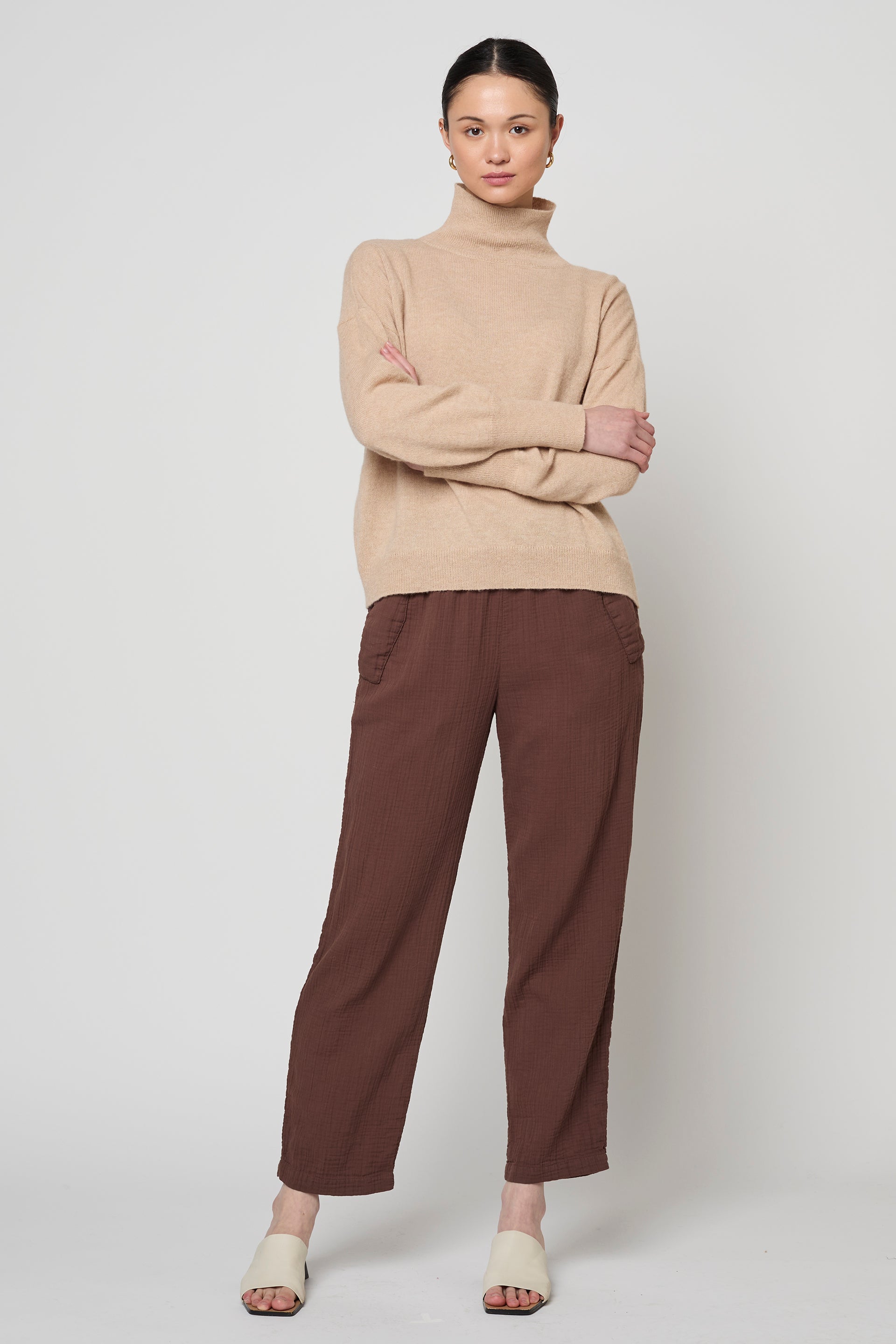 SLOUCHY DROP SHOULDER SWEATER