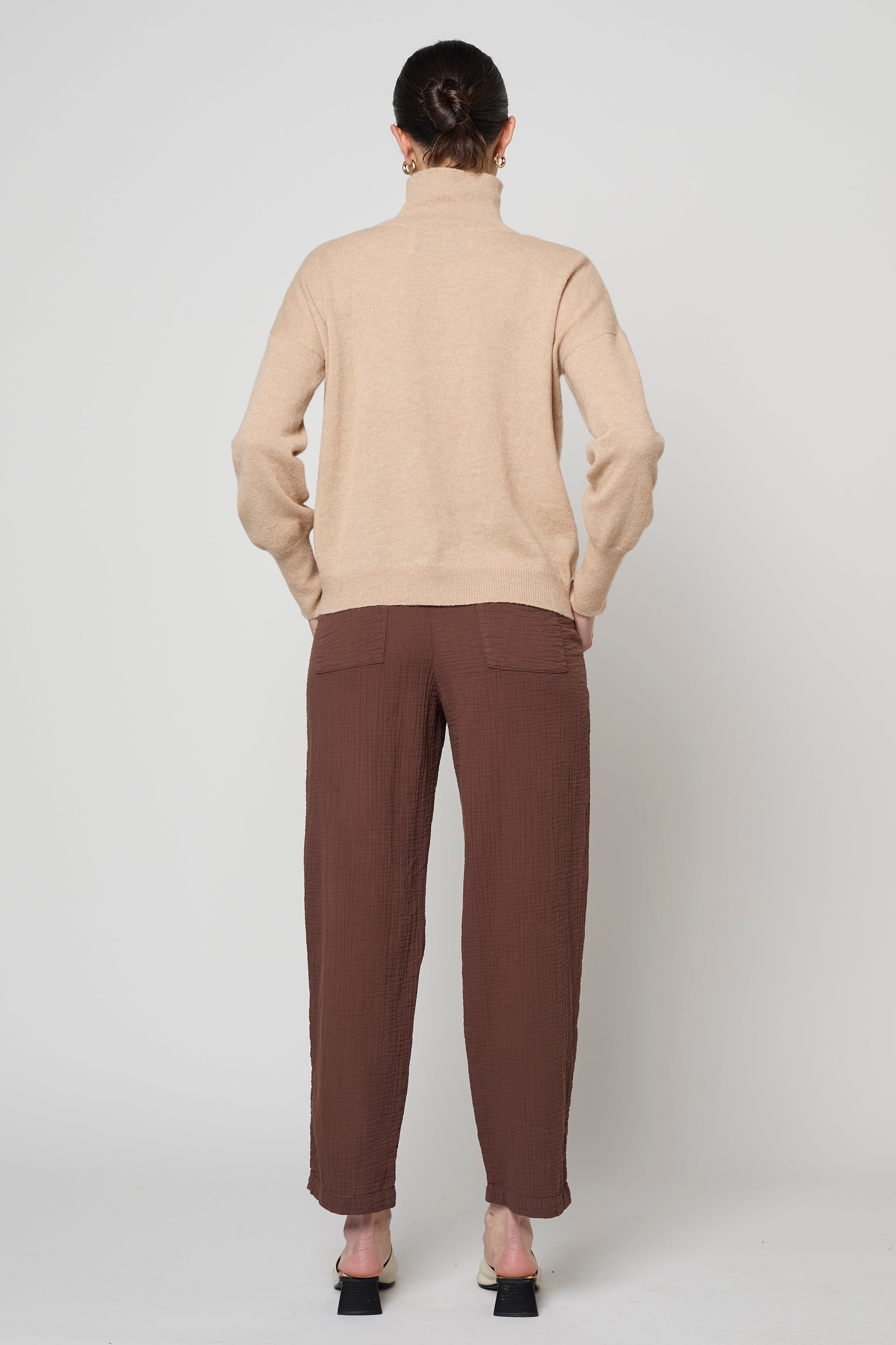 SLOUCHY DROP SHOULDER SWEATER