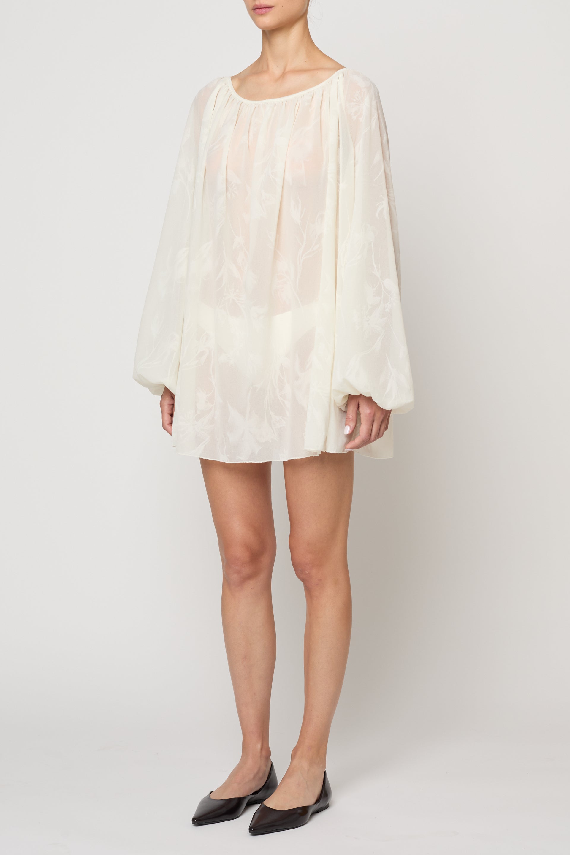 Soraia Tunic in Flower Flock Crepe