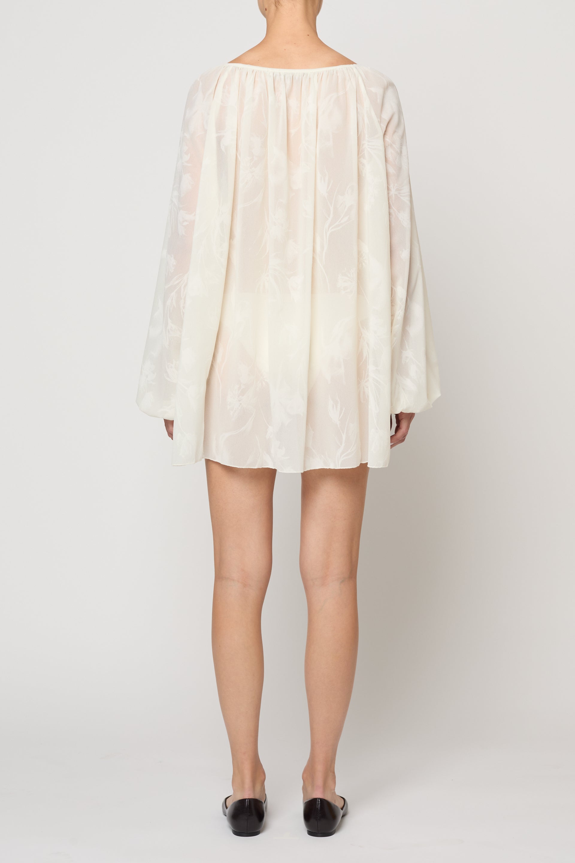 Soraia Tunic in Flower Flock Crepe