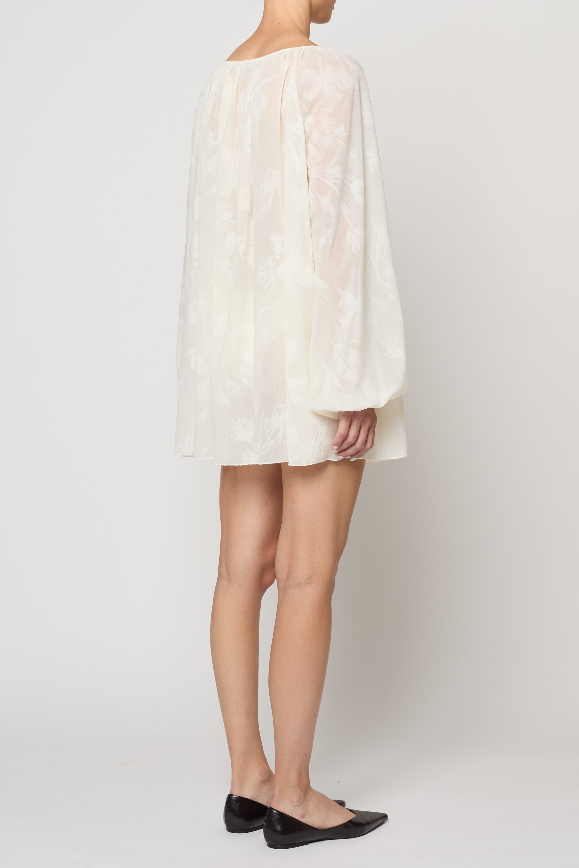 Soraia Tunic in Flower Flock Crepe