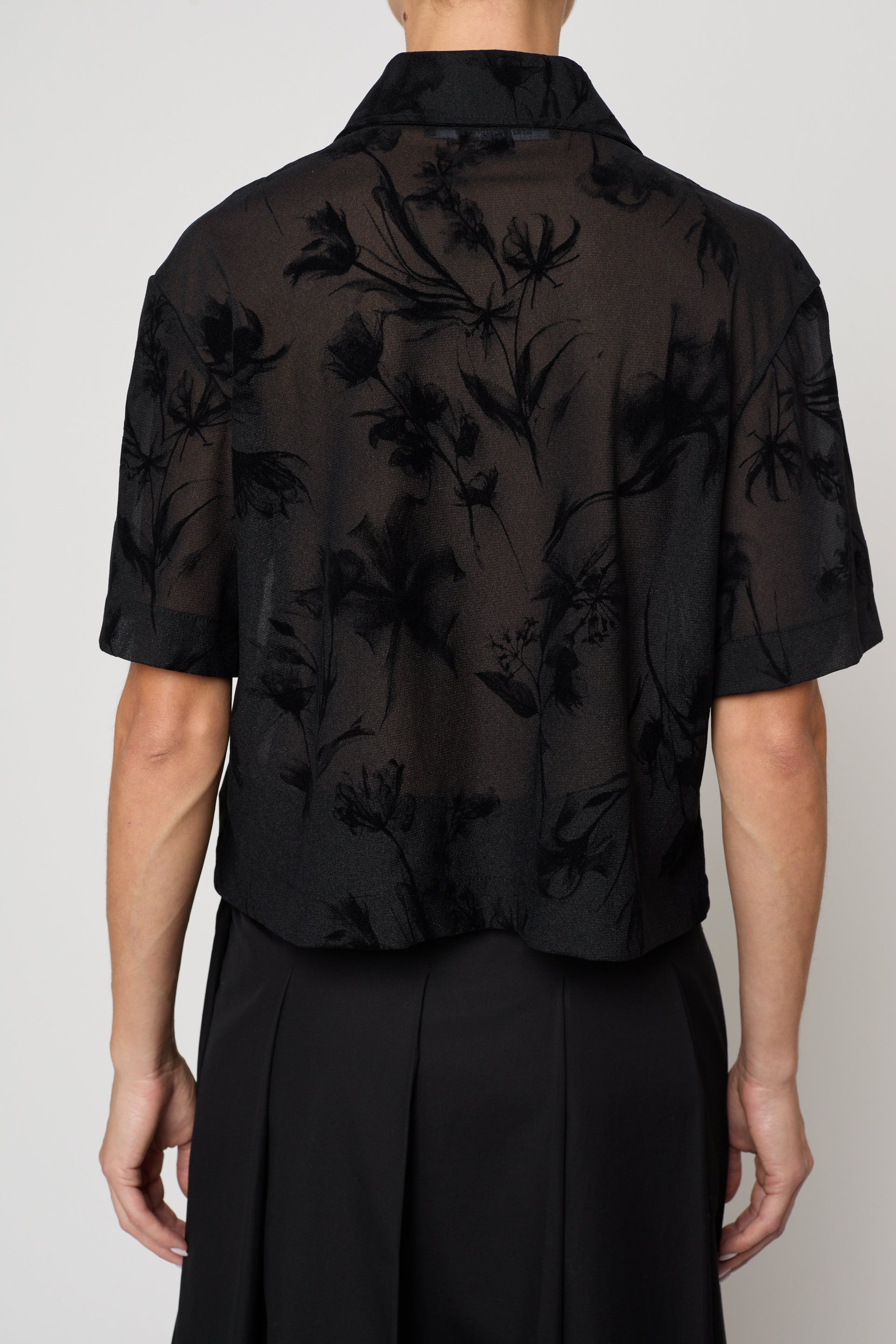 Anouk Blouse in Flower Flock Crepe
