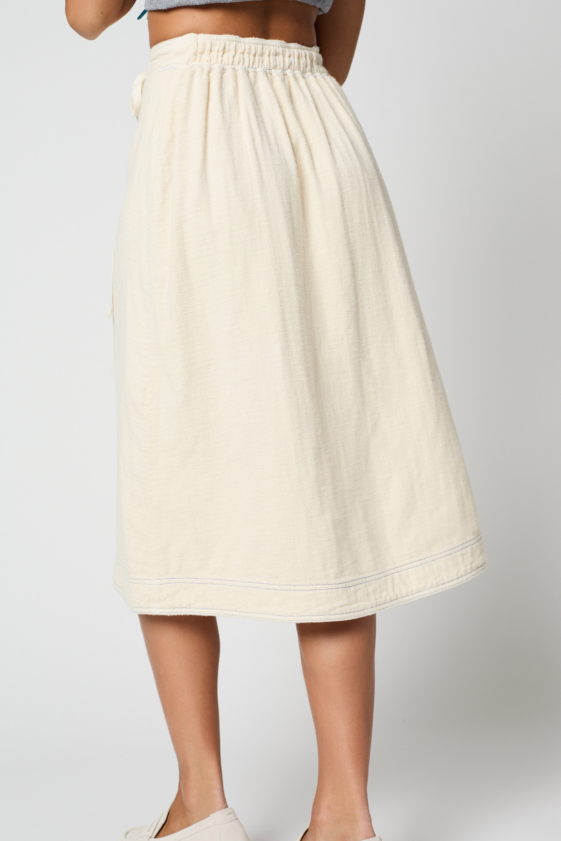 Yvette Skirt in Heavyweight Japanese Double Layer Gauze
