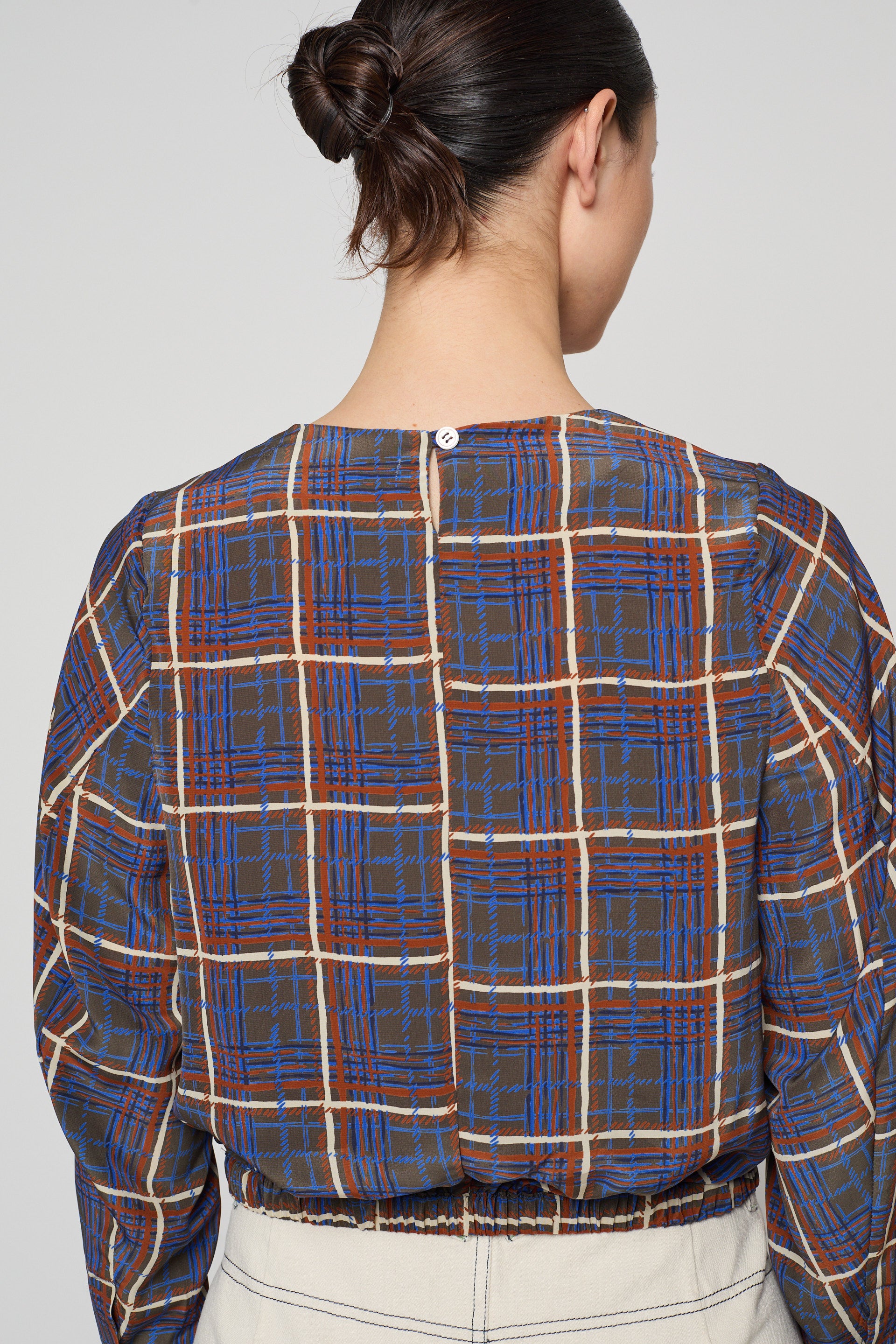 Brigitte Blouse in Satin Prints