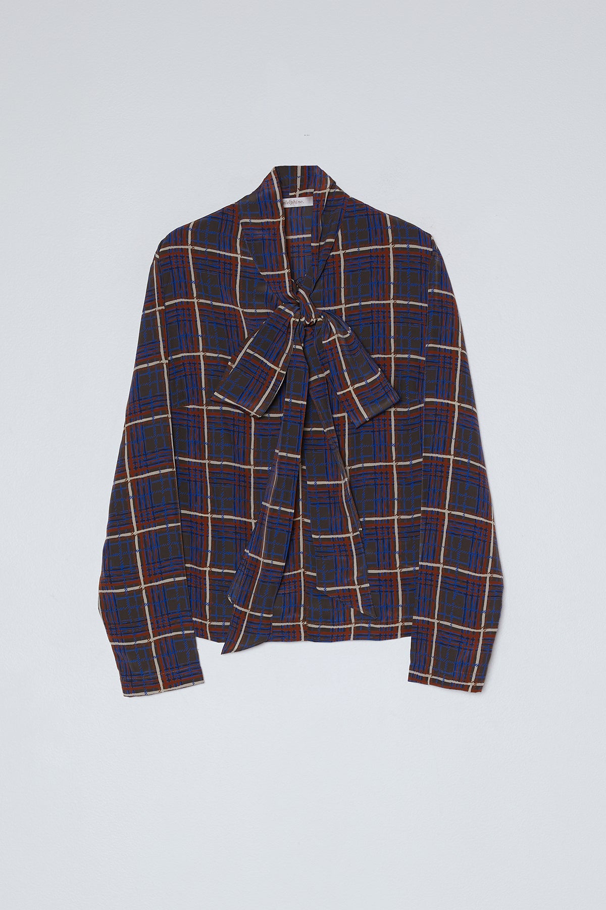 Scarf Blouse in Satin Prints