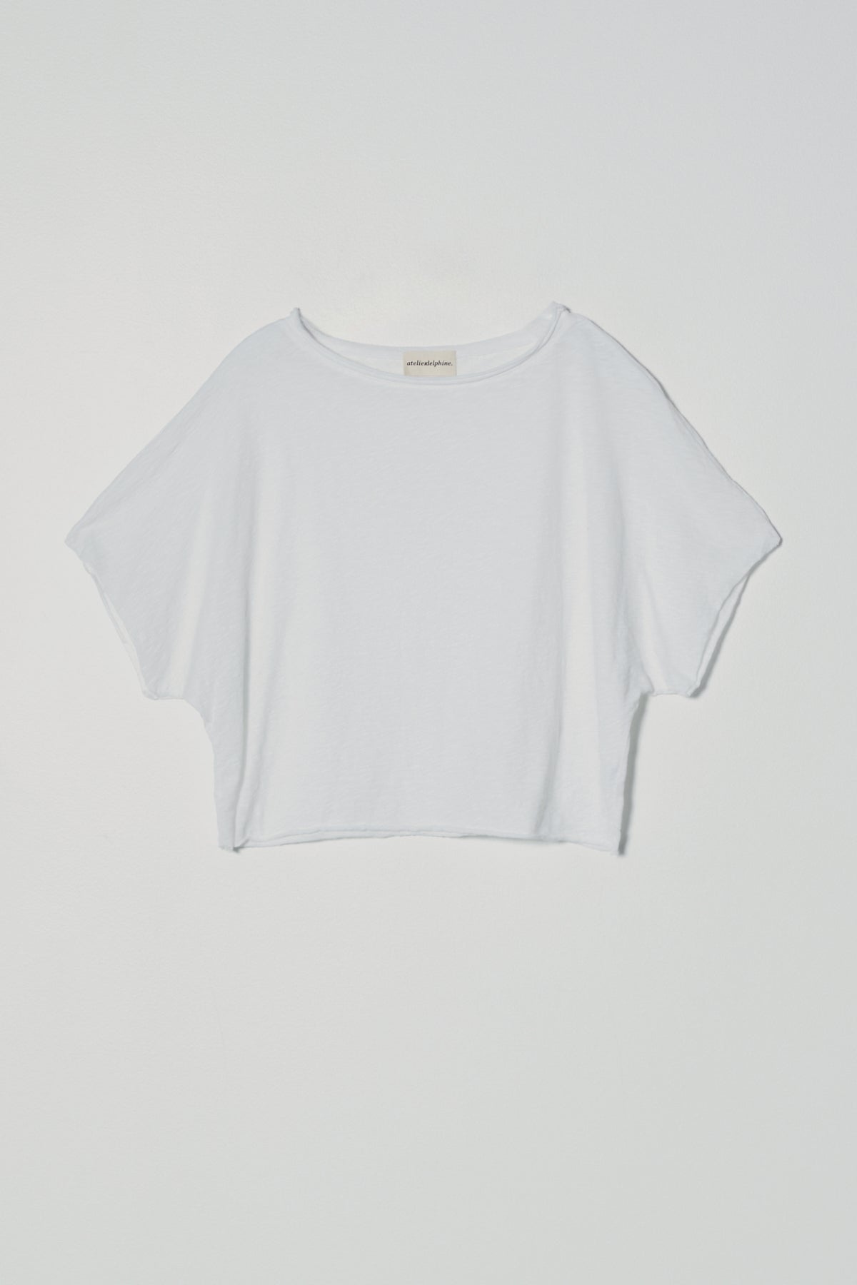 Raw Edge Tee in Supima Slub Organic Cotton