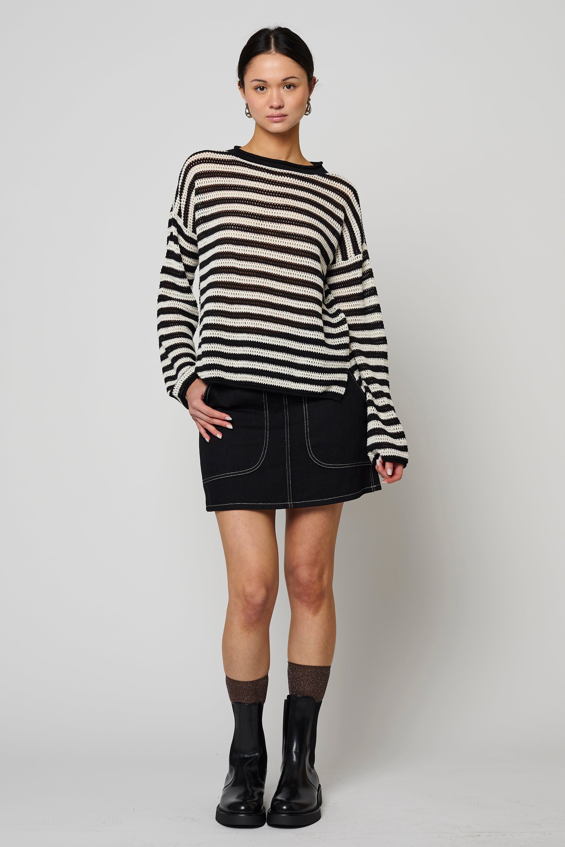 Leilani Openwork Knit Sweater