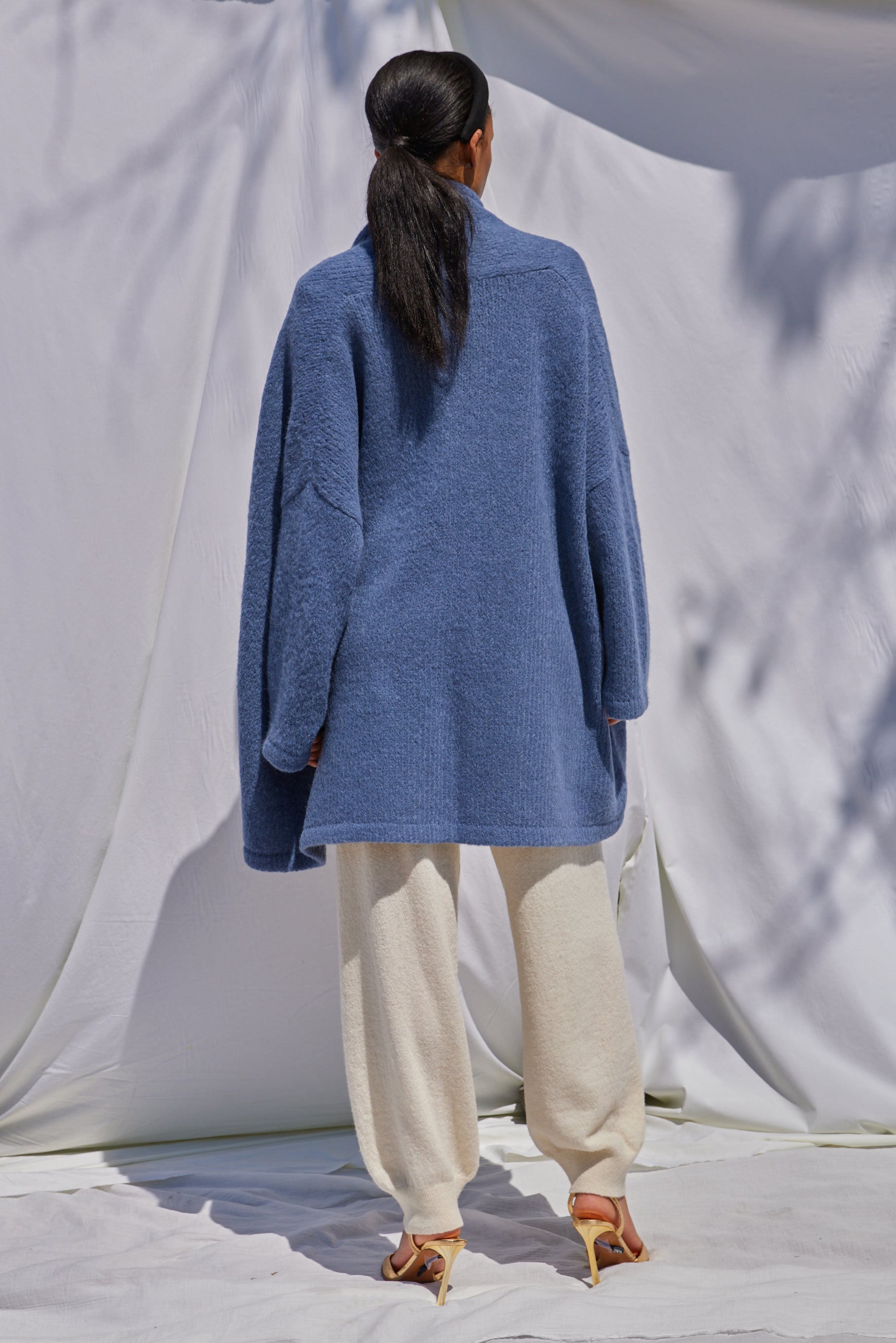 ベビーアルパカの羽織コート