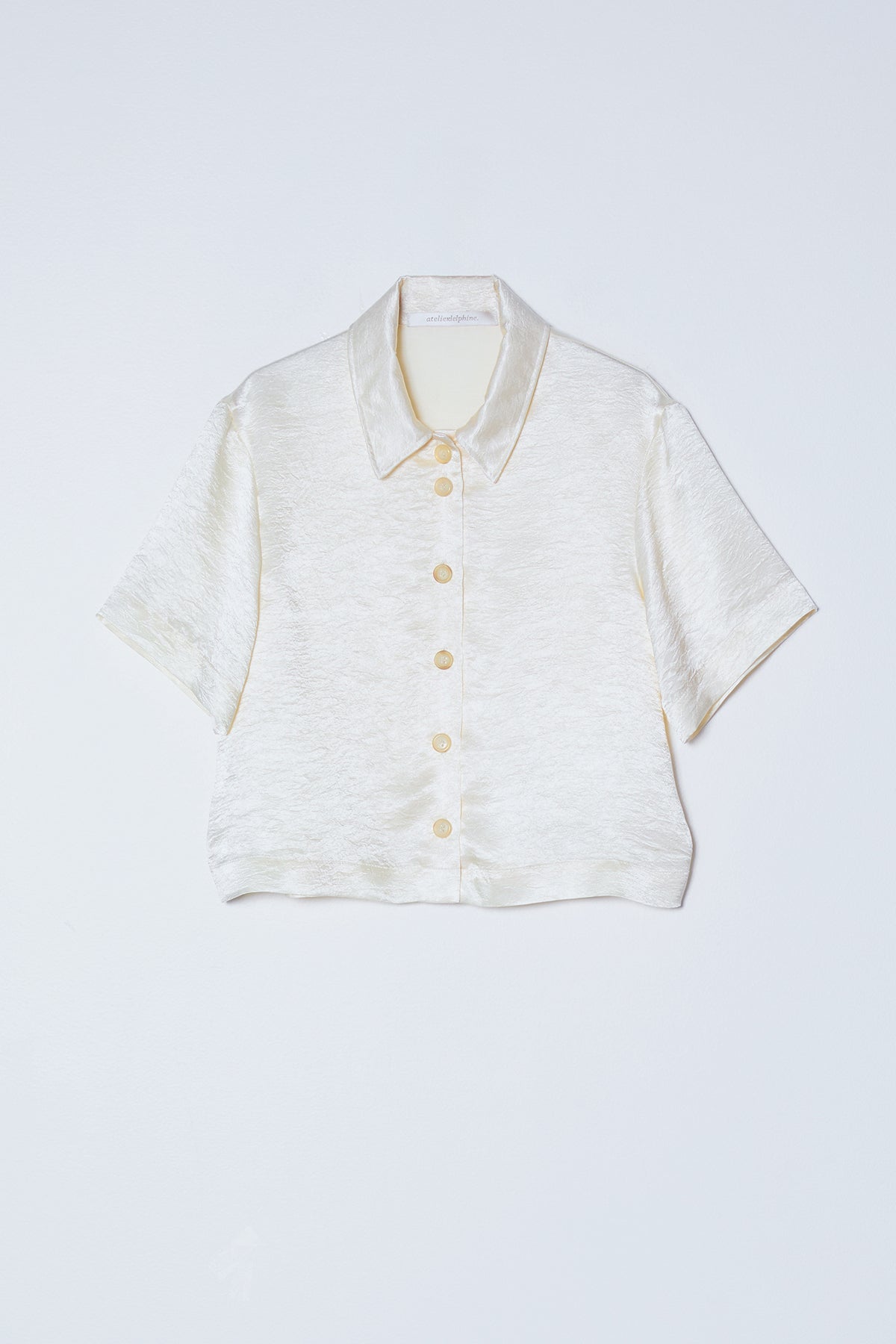 Anouk Blouse in Sheer Fuzzy Polka Dots