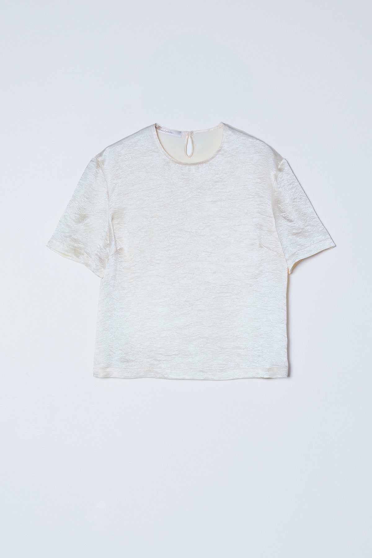 Crop Top in Crinkled Satin