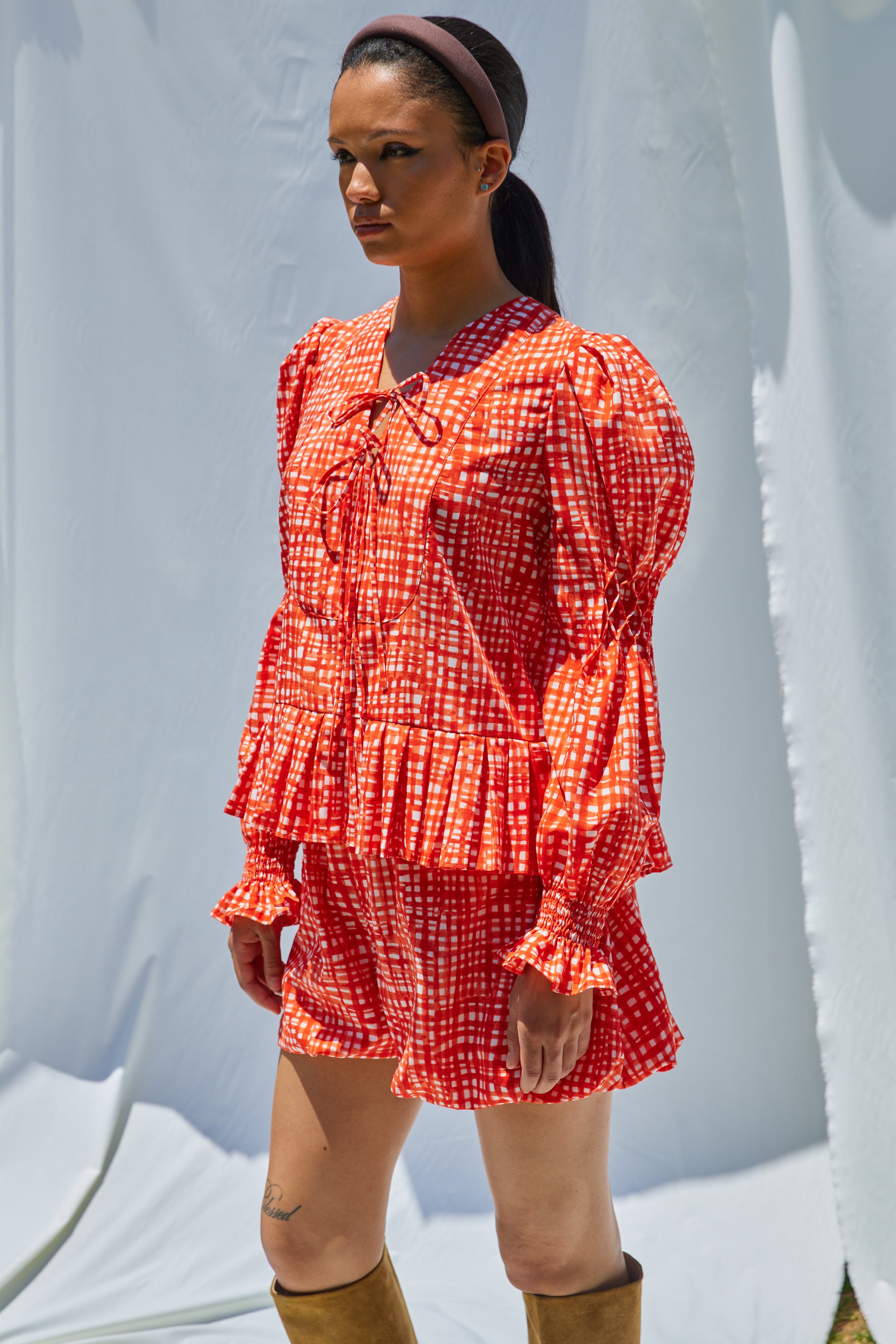 Matilda Blouse in Watercolor Picnic