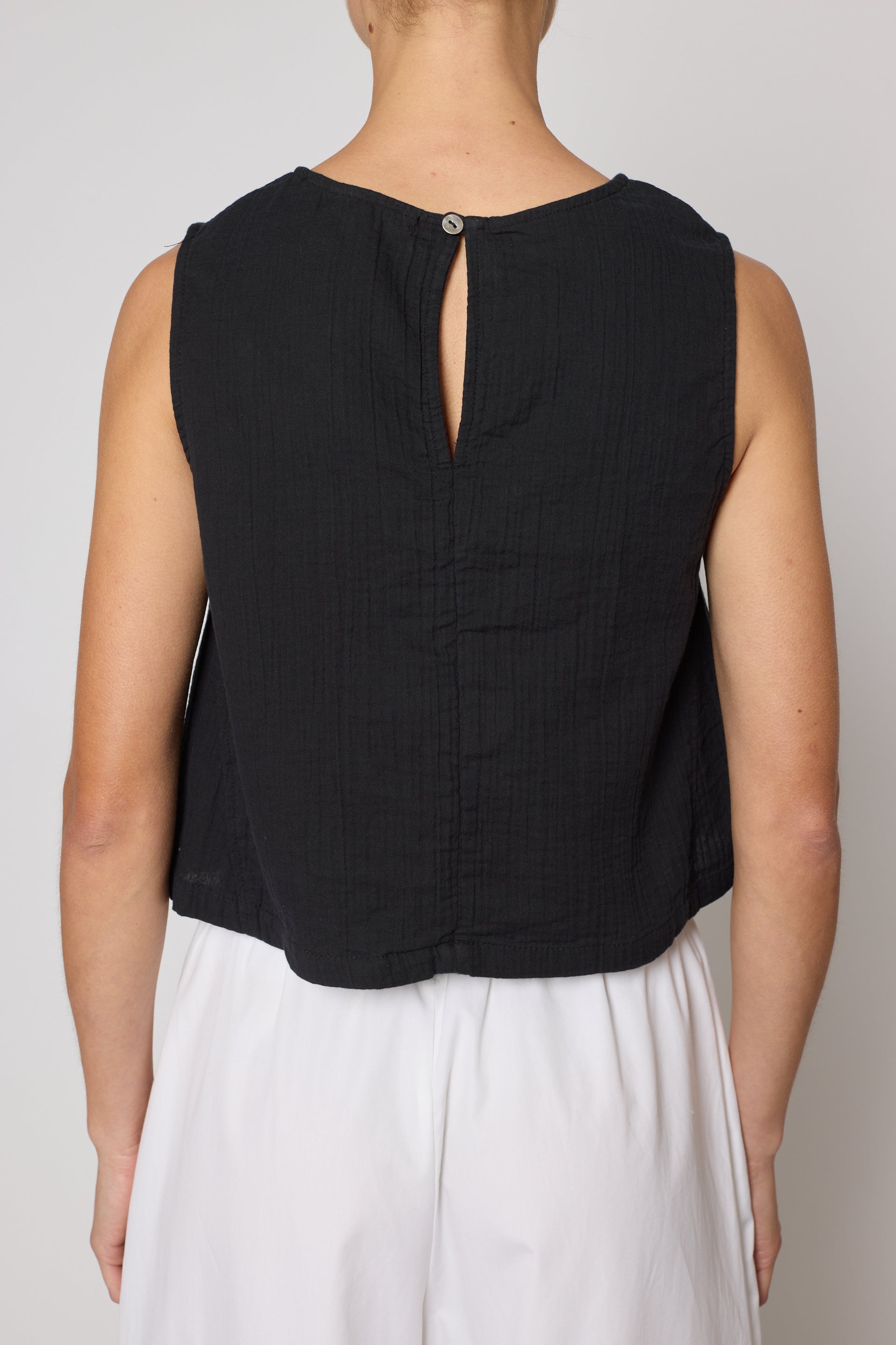 Simple Tank in Crinkled Cotton Gauze