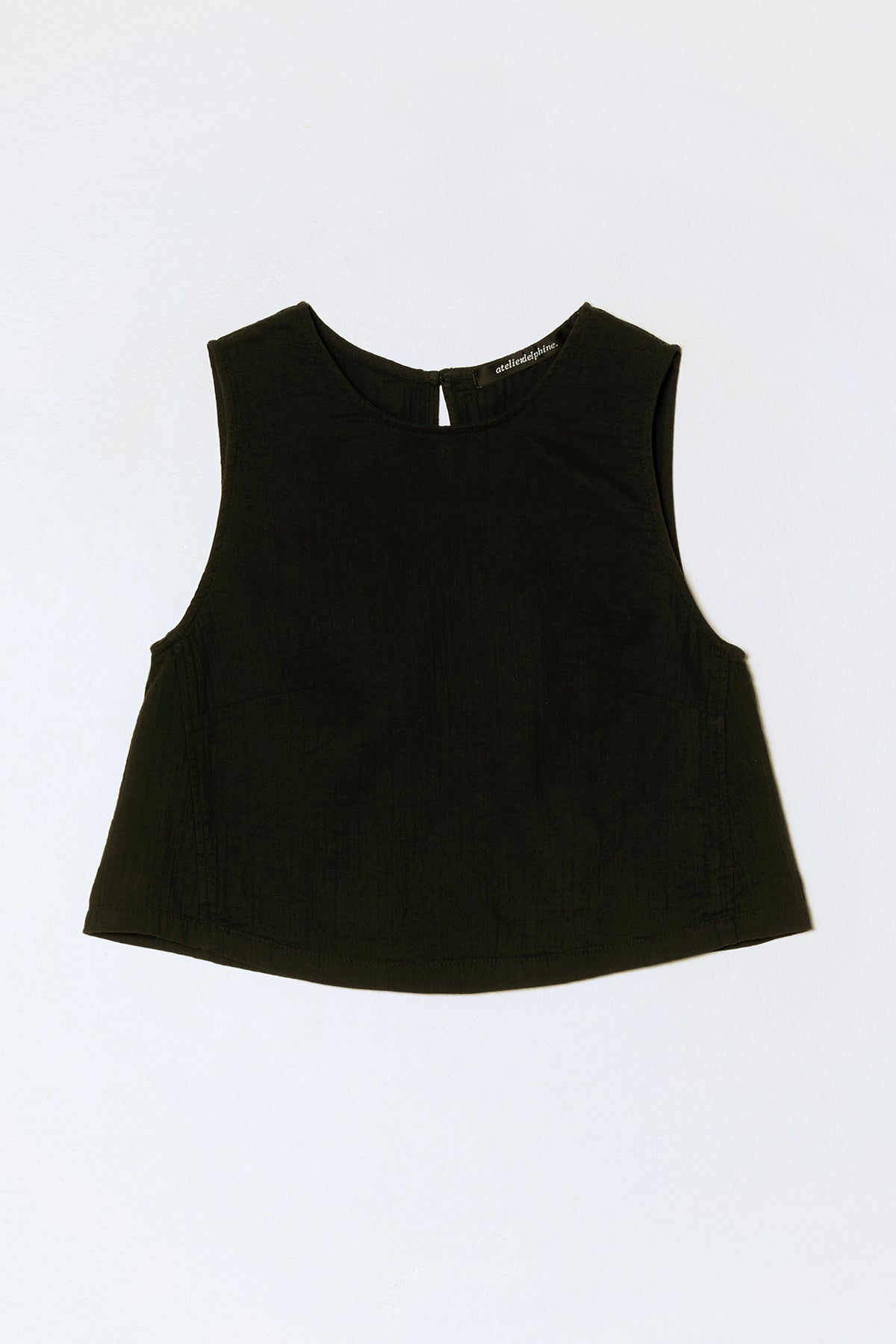 Simple Tank in Crinkled Cotton Gauze | Atelier Delphine