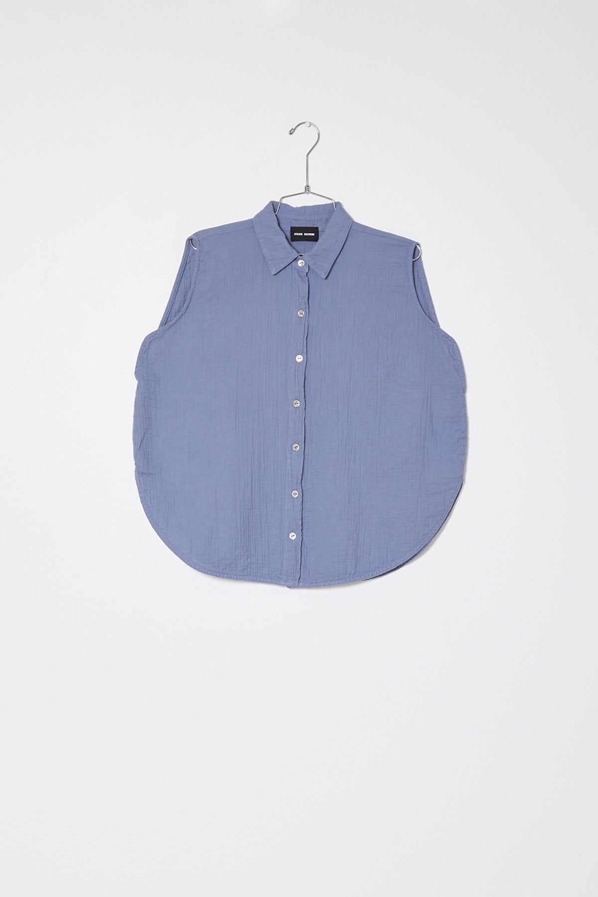 Circle Shirt in Crinkled Cotton