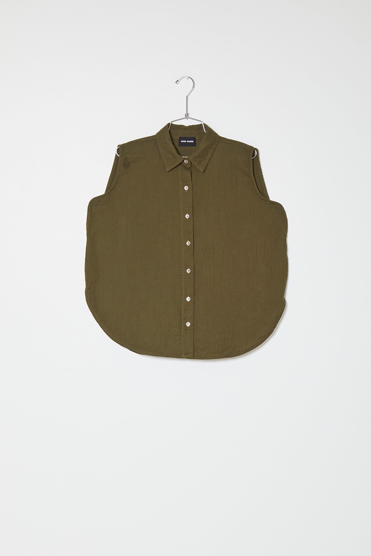 Circle Shirt in Crinkled Cotton