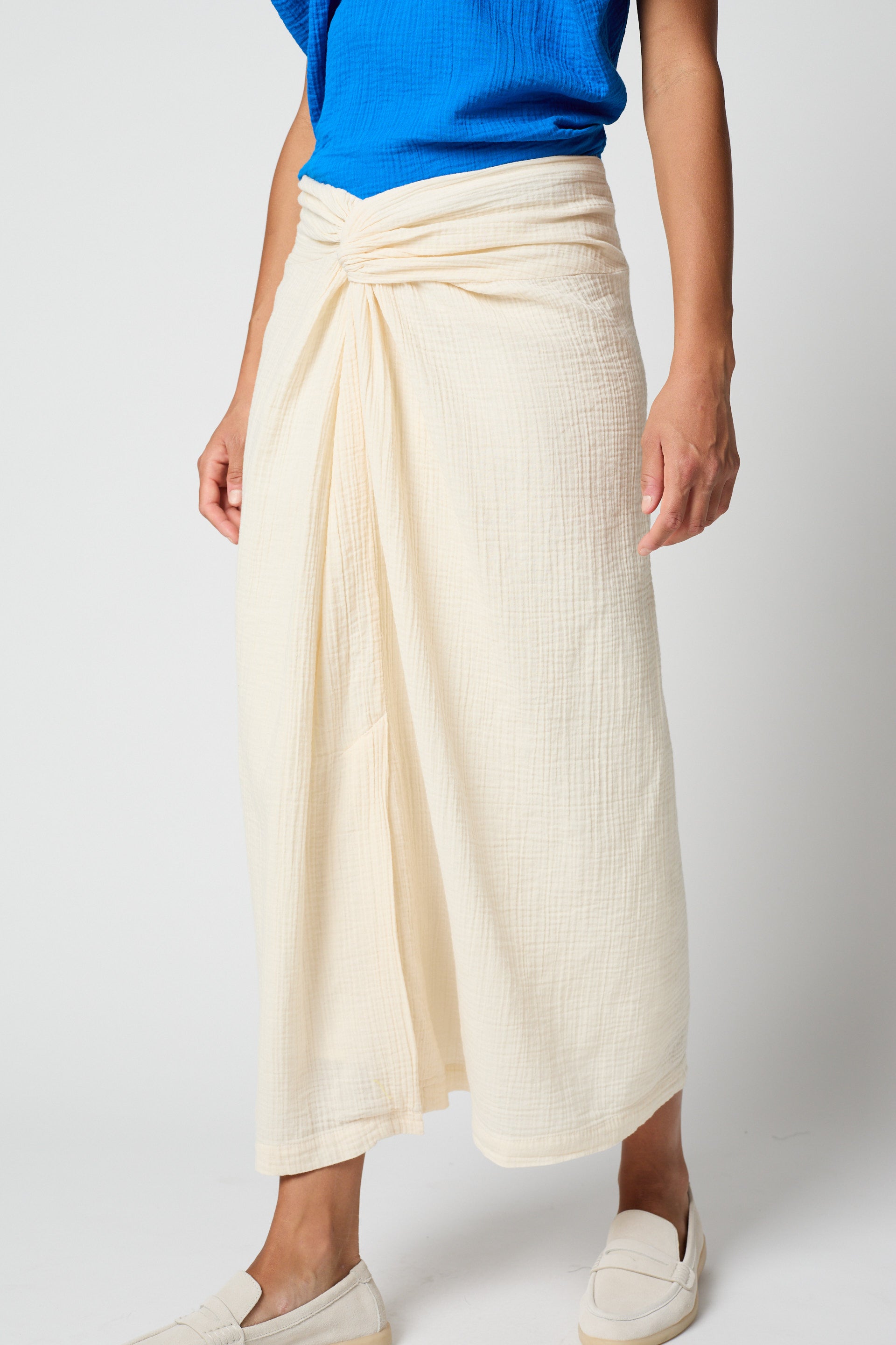 Handkerchief Skirt in Organic Crinkled Cotton