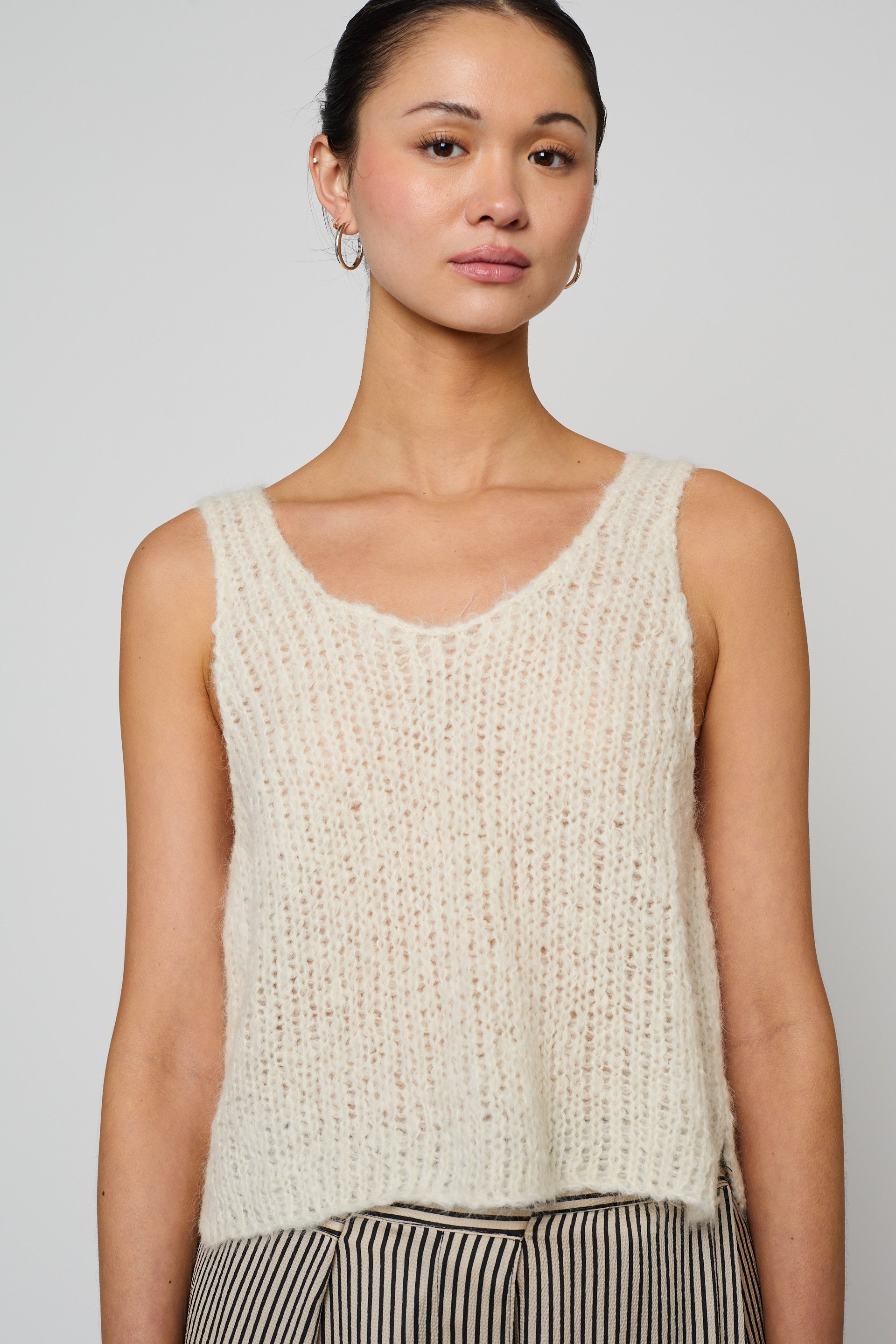 Sweater Tank in Suri Alpaca Loose Knit