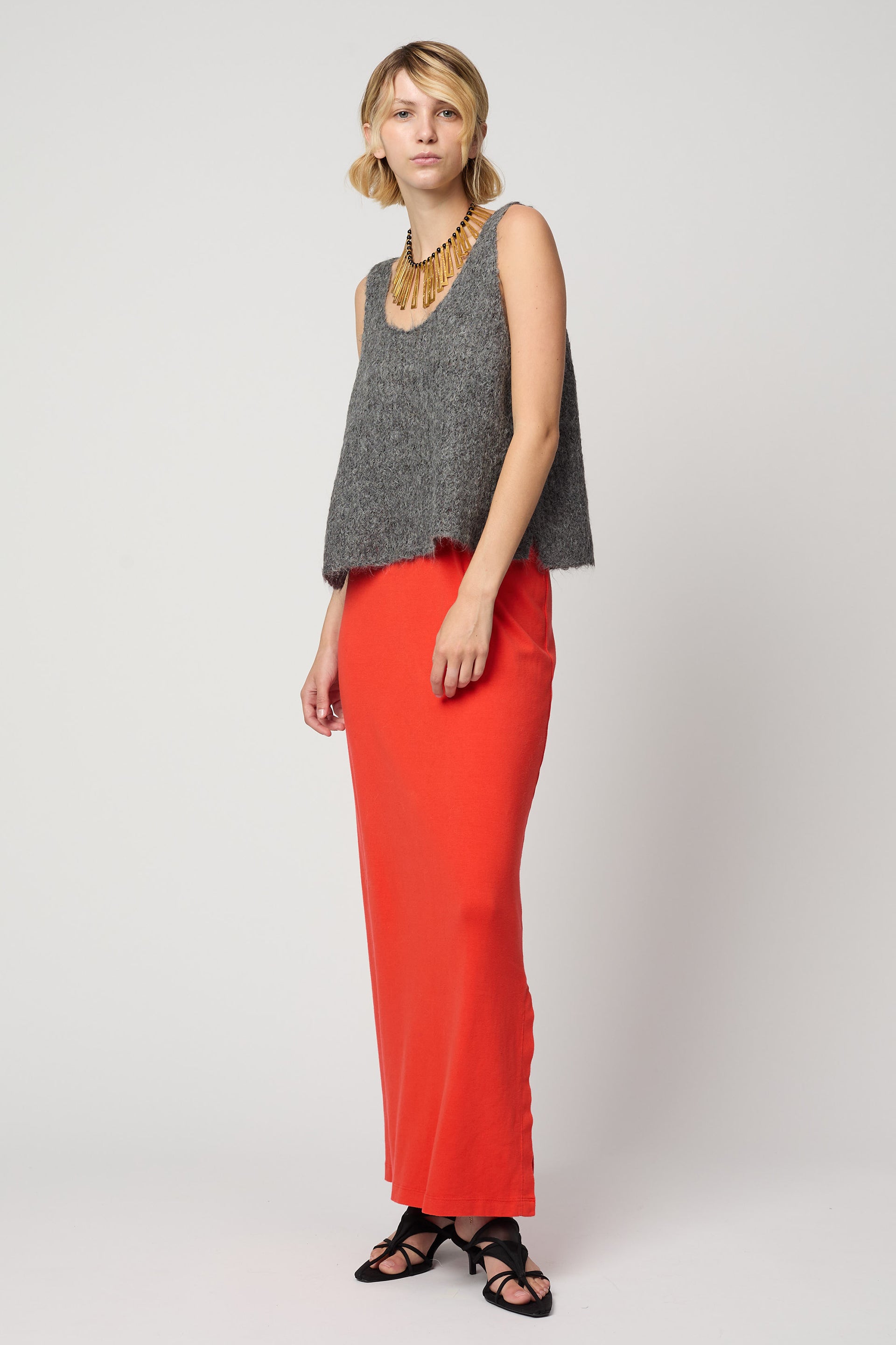 Sweater Tank in Suri Alpaca