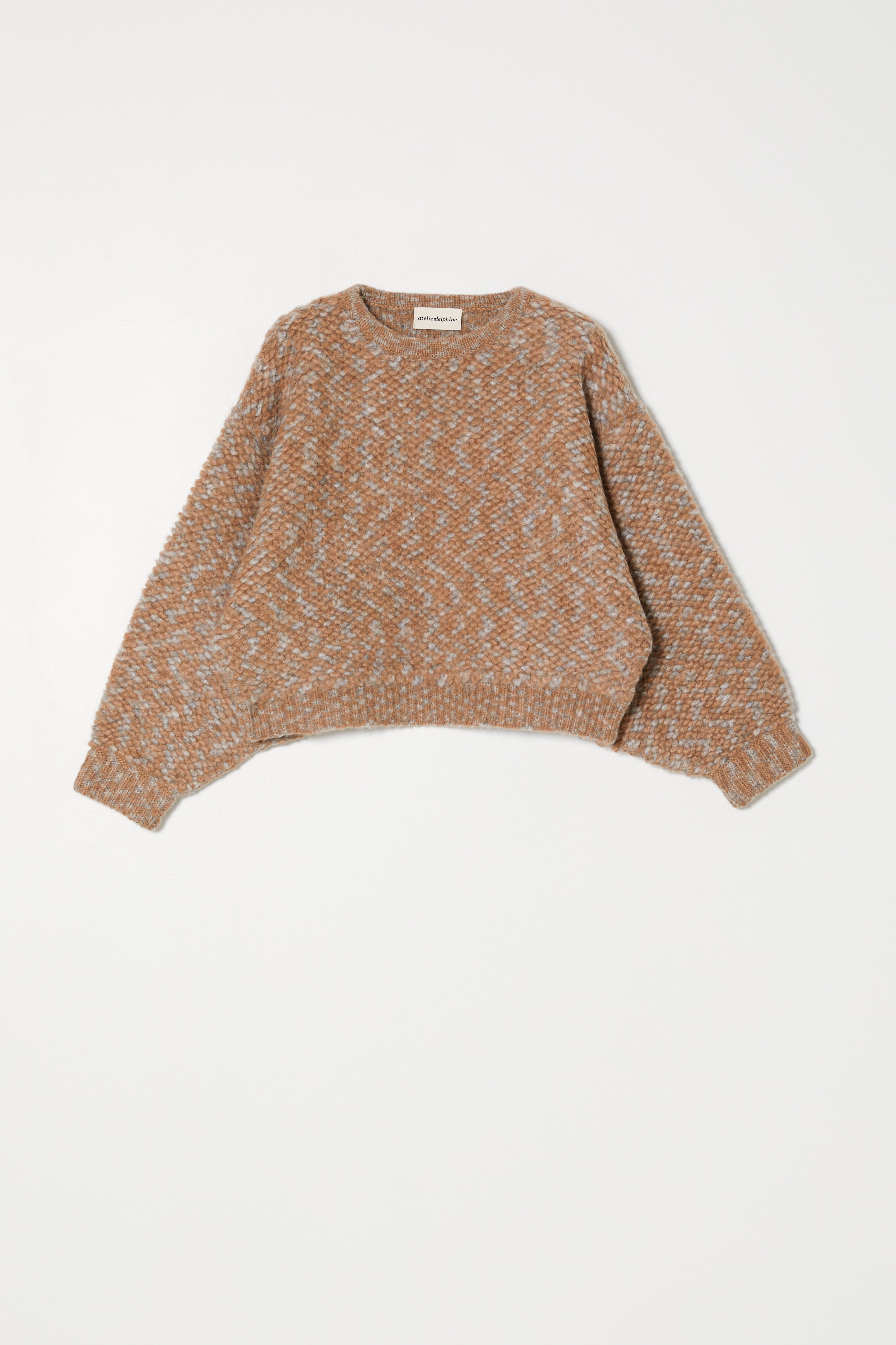 Balloon Sleeve Sweater in French Terry Alpaca