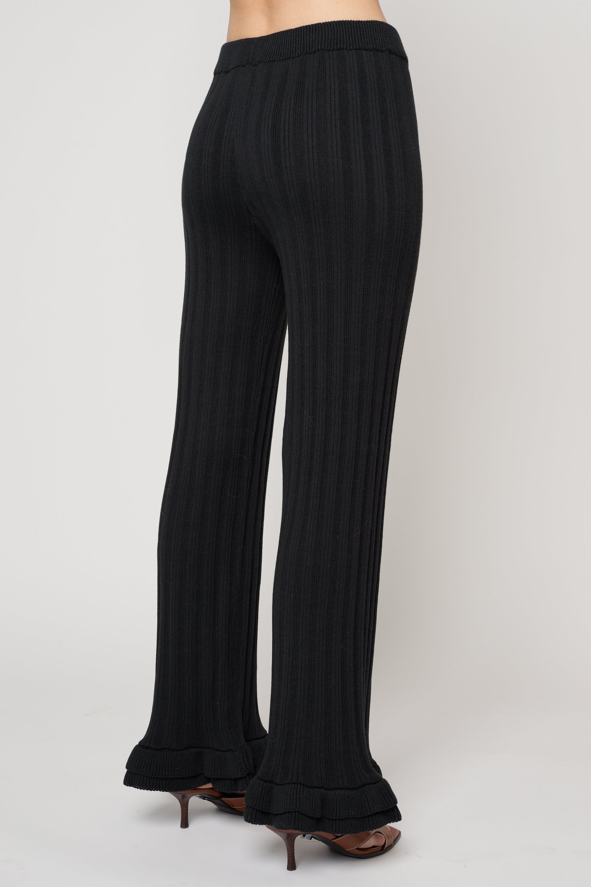 Pointelle Ruffle Pant