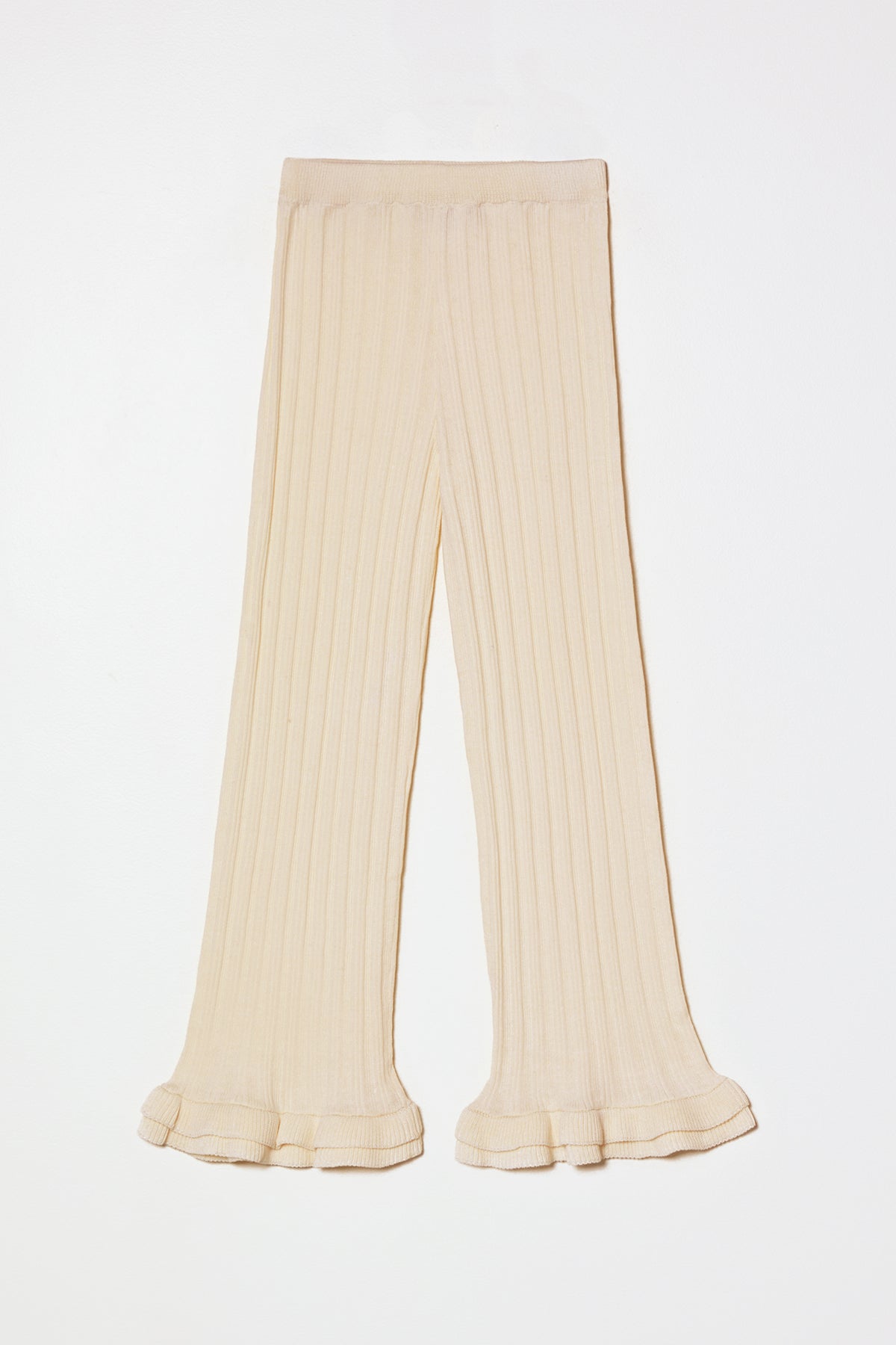 Pointelle Ruffle Pant