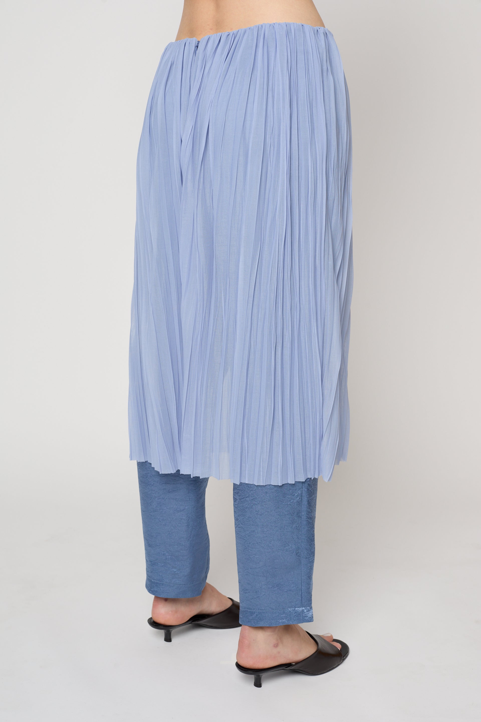 Skirt Pant in Random Pleats Chiffon