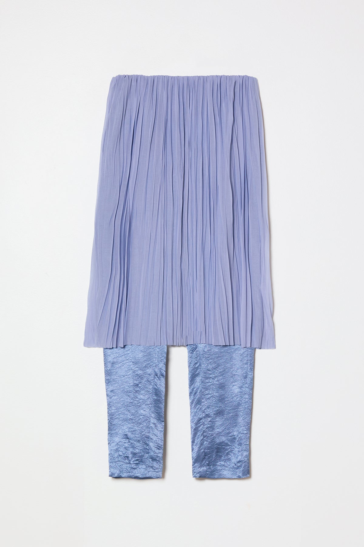 Skirt Pant in Random Pleats Chiffon