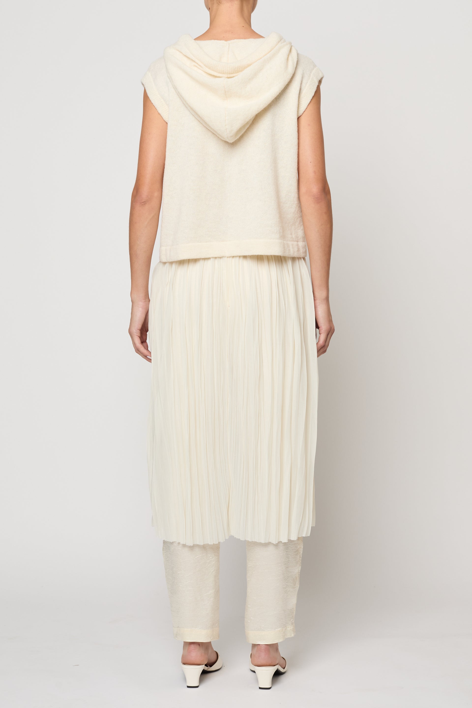 Skirt Pant in Random Pleats Chiffon