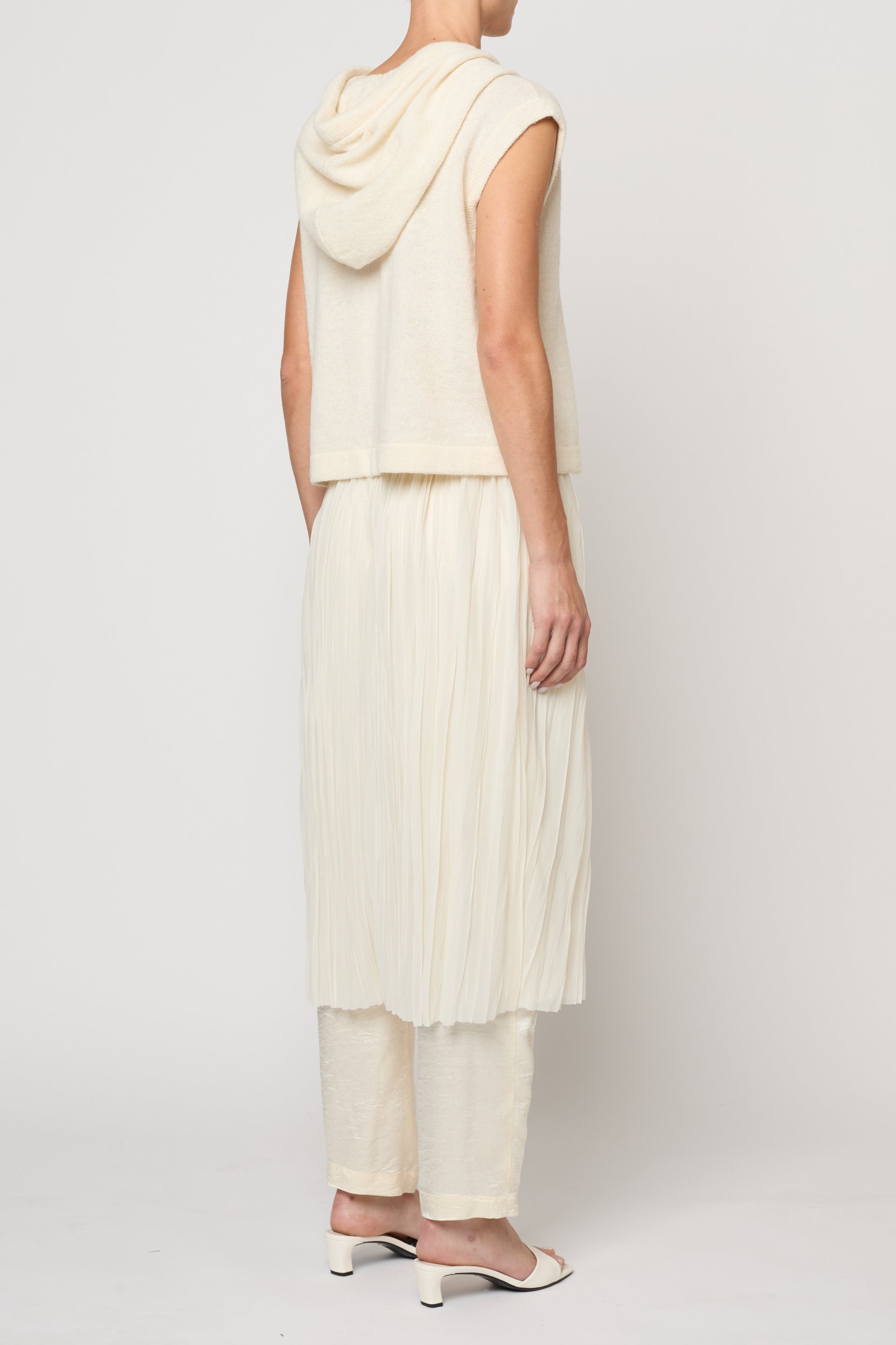 Skirt Pant in Random Pleats Chiffon
