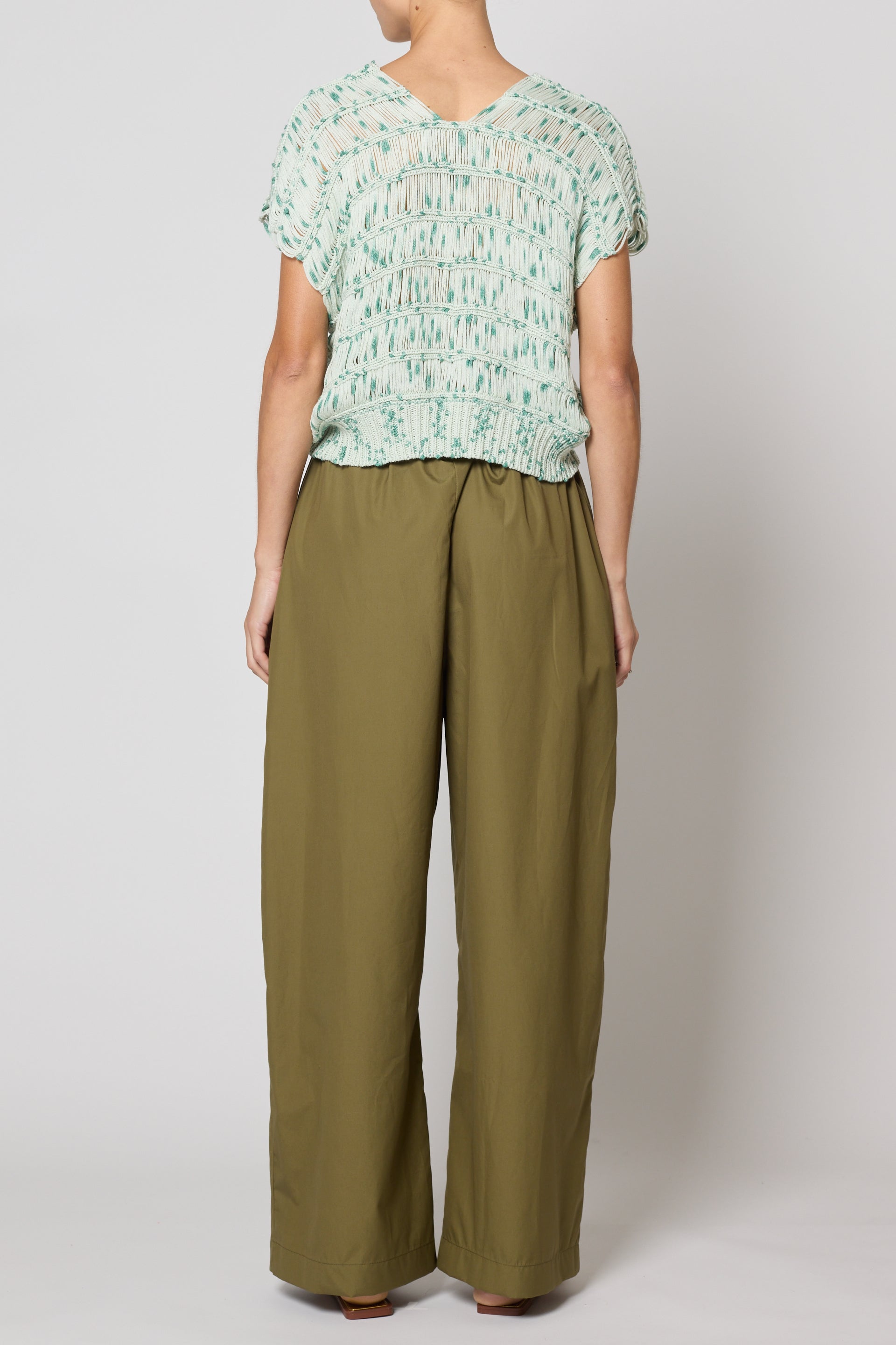 Paper Trouser in Pima Cotton Poplin