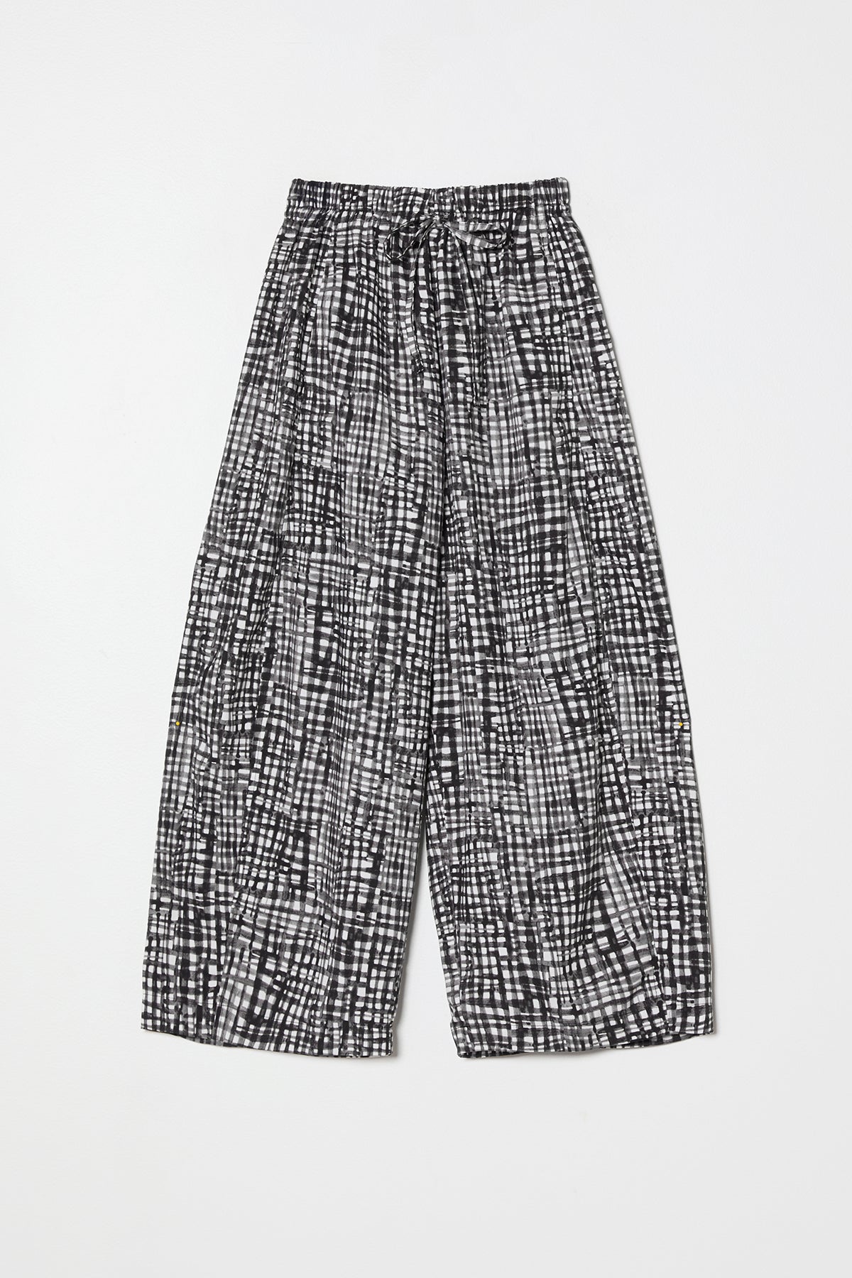 Typewriter Barrel Pant in Watercolor Gingham