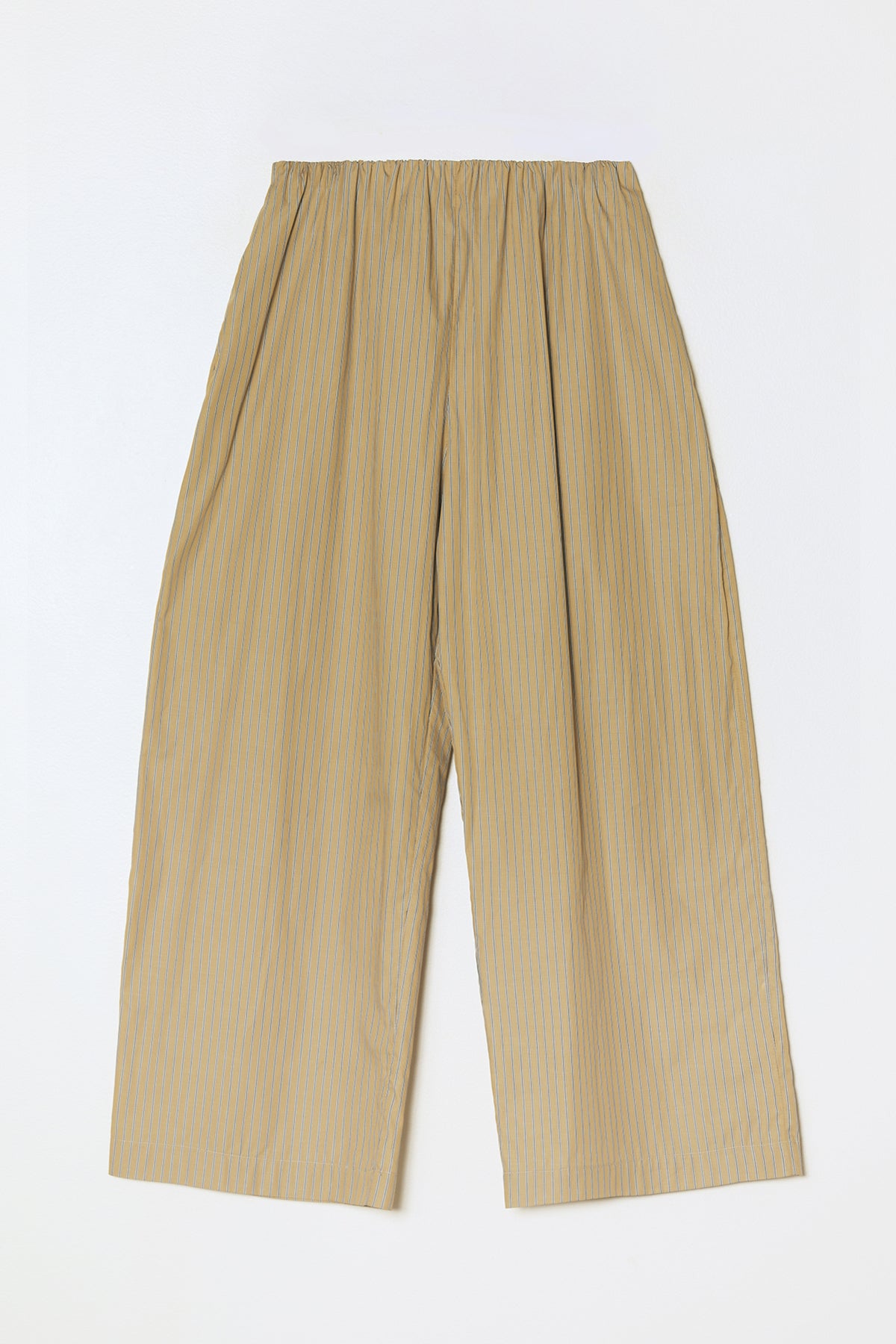 Stripe Paper Trouser in Pima Cotton Poplin