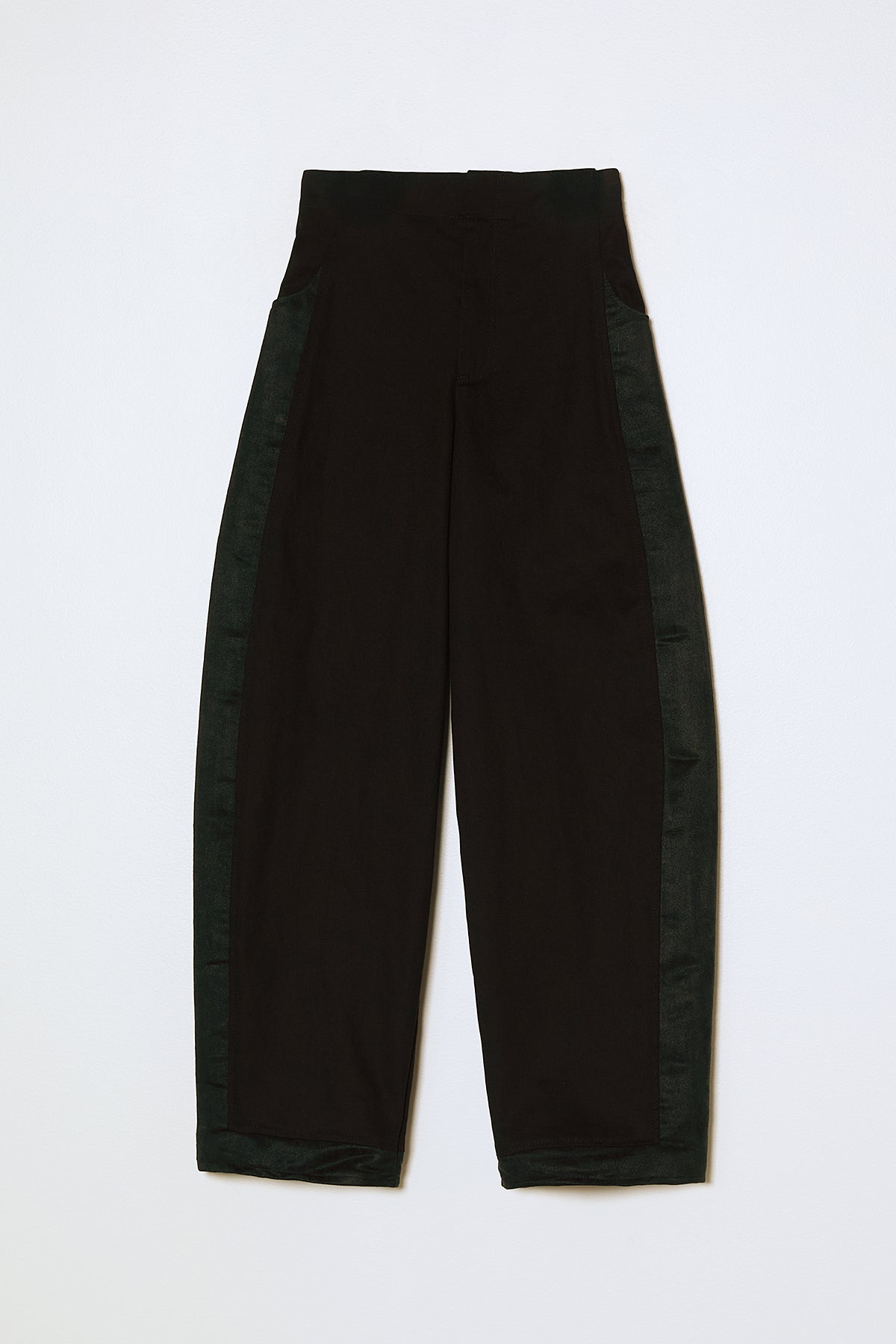 Dakar Pant in Twill with Vegan Suede - Black