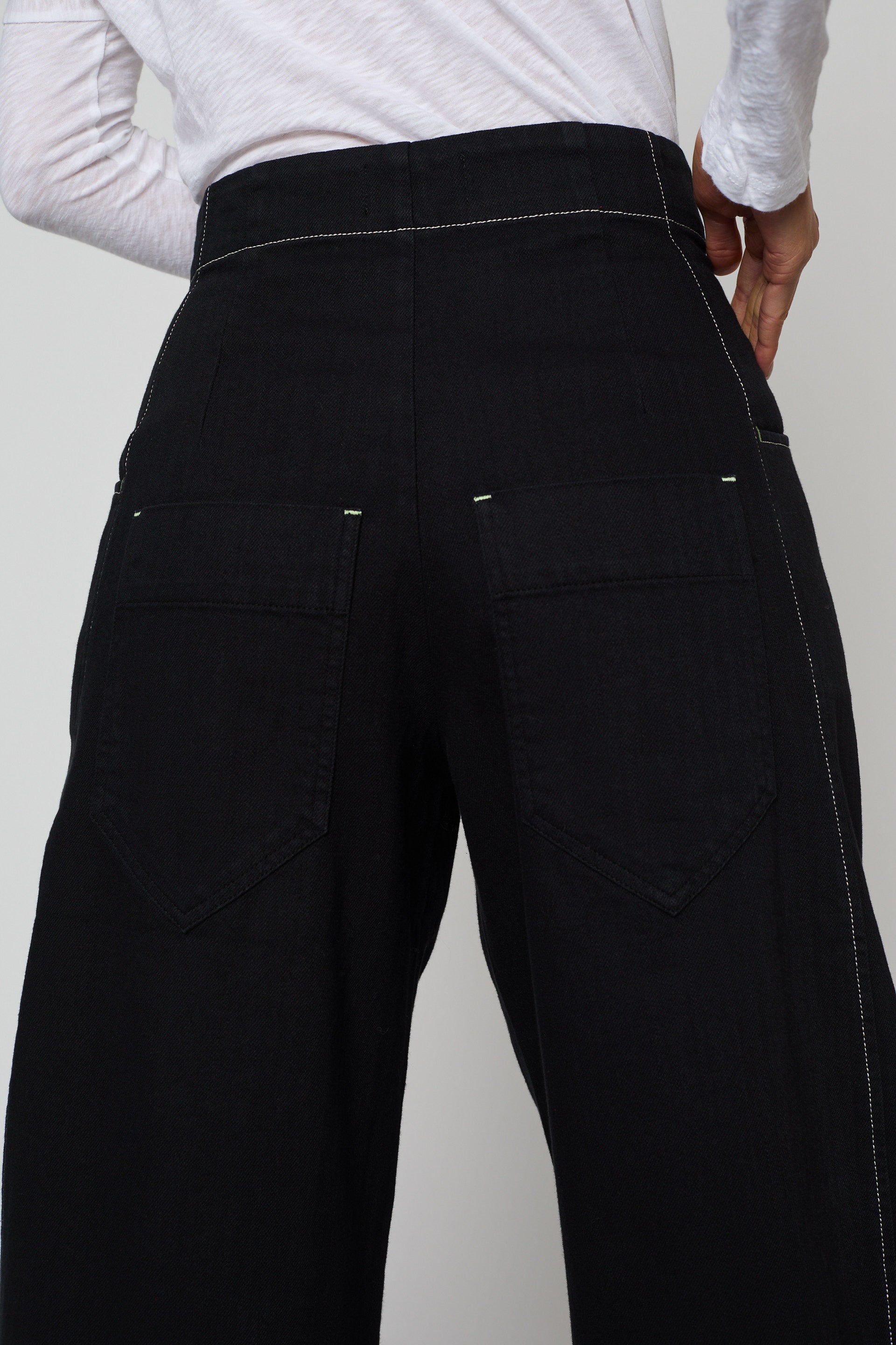 Dakar Pant in Black Back Pockets