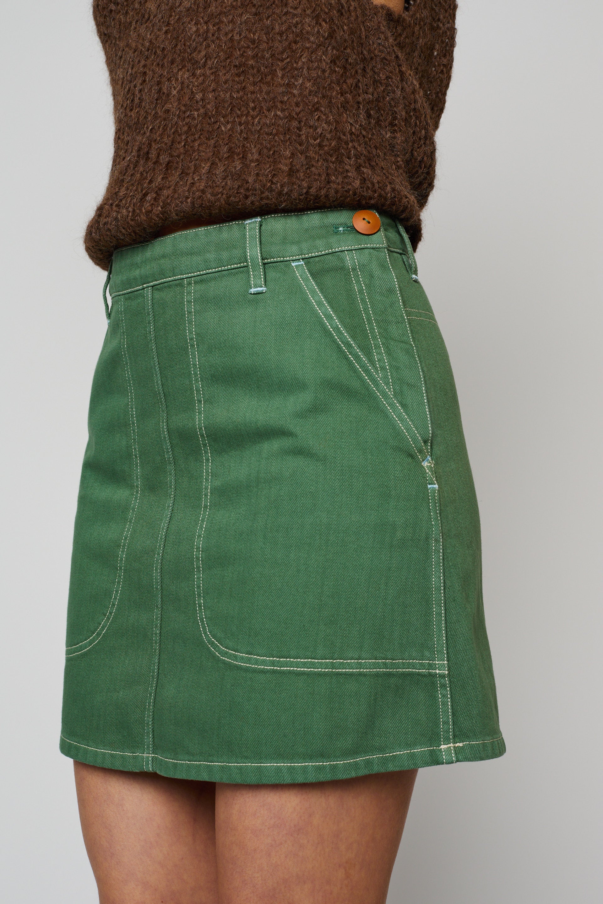 Erin Twill Mini Skirt