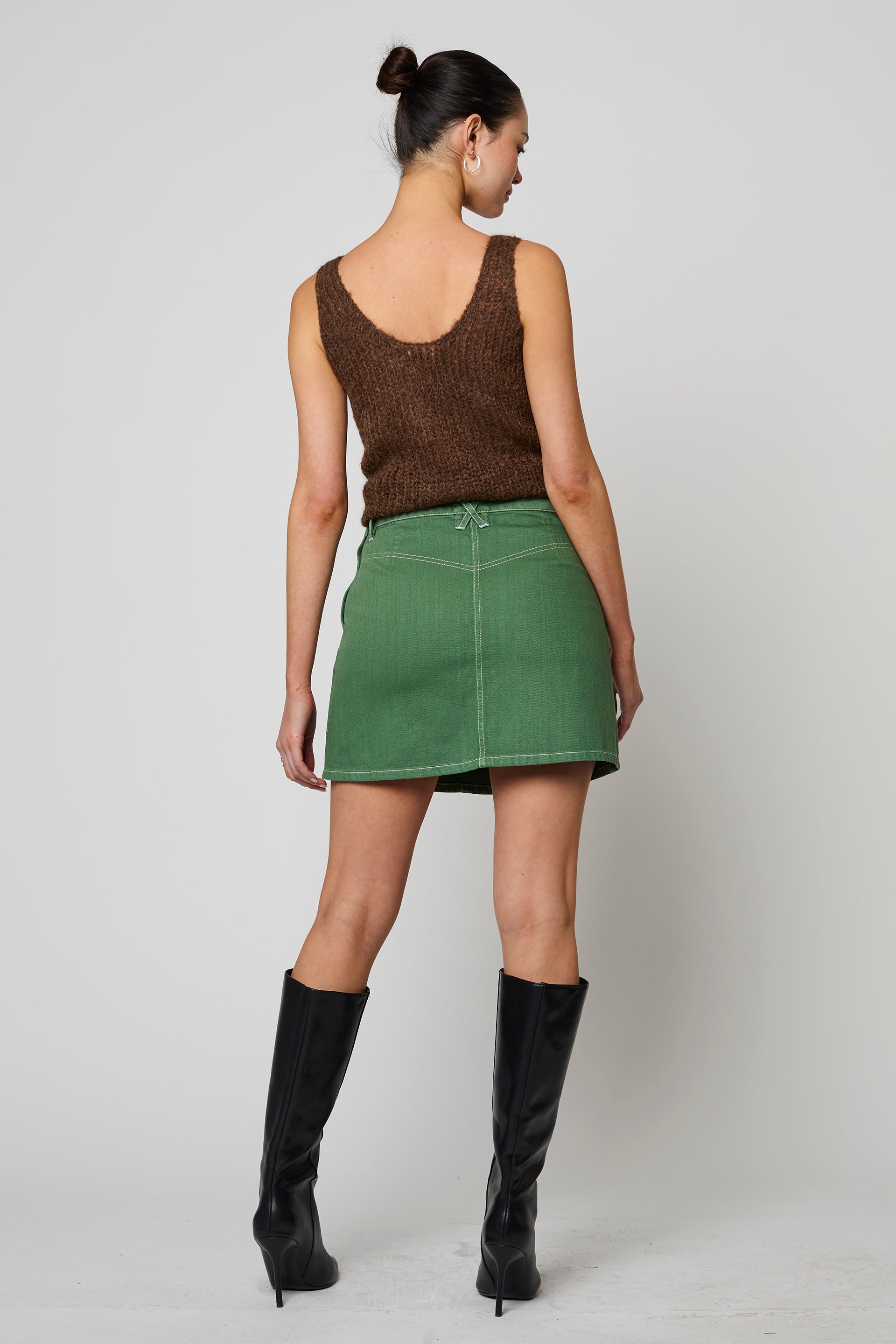 Erin Twill Mini Skirt