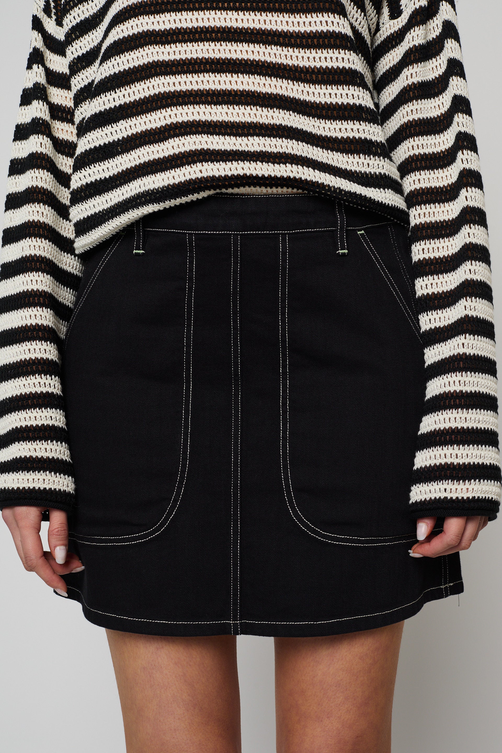 Erin Twill Mini Skirt