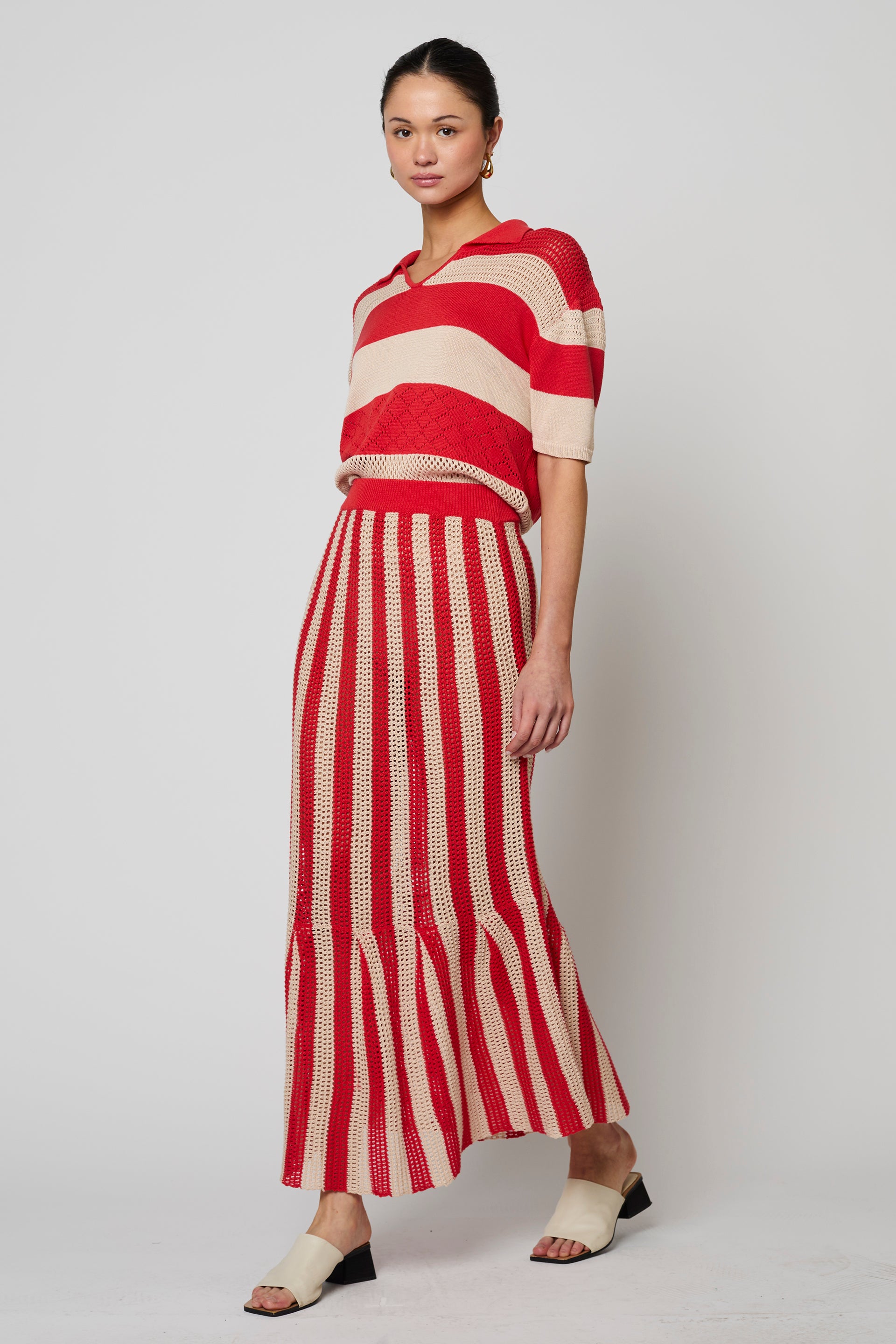 FRIDA SKIRT OPENWORK KNIT