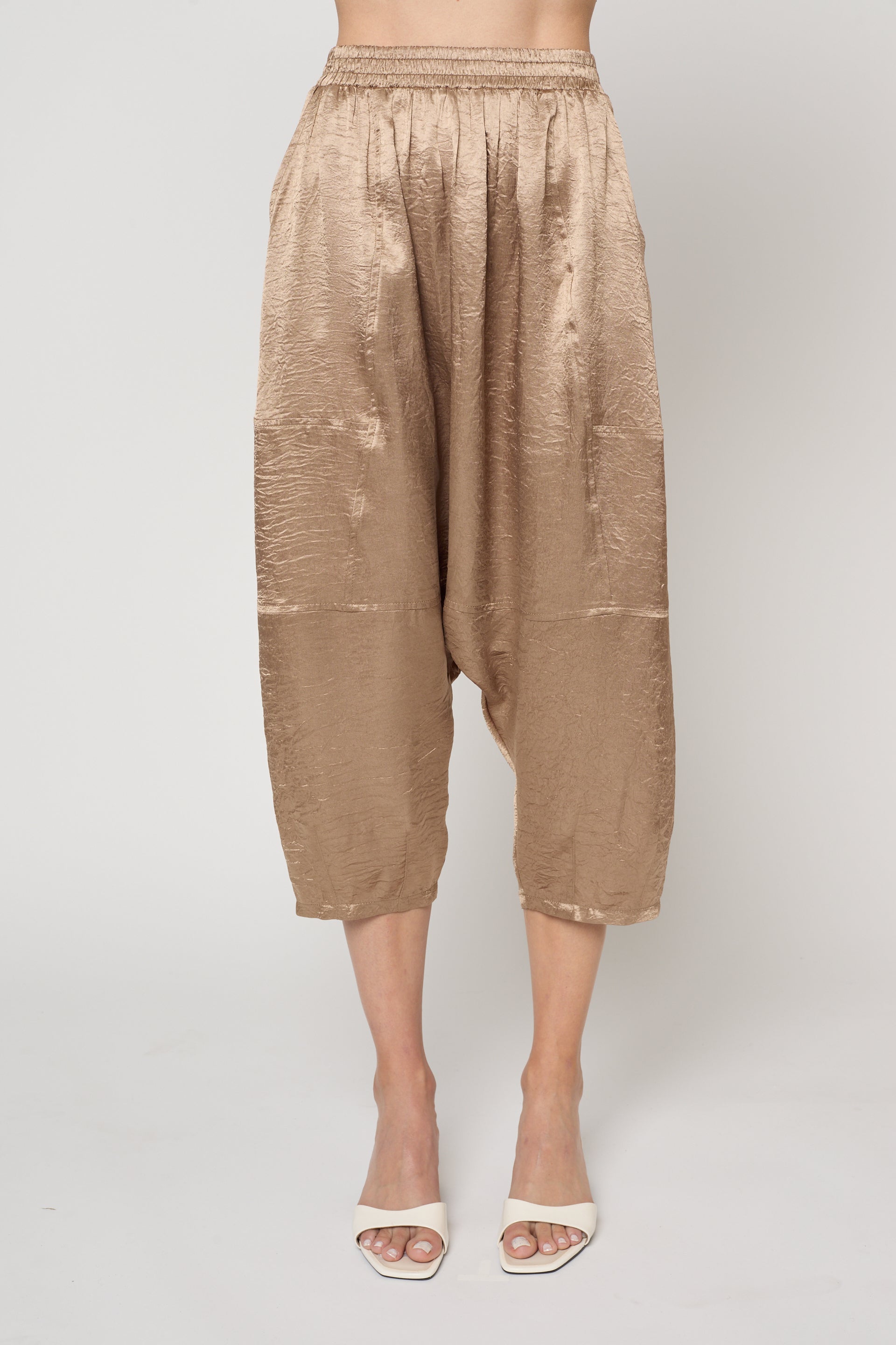 Kiko Pant in Crinkled Satin