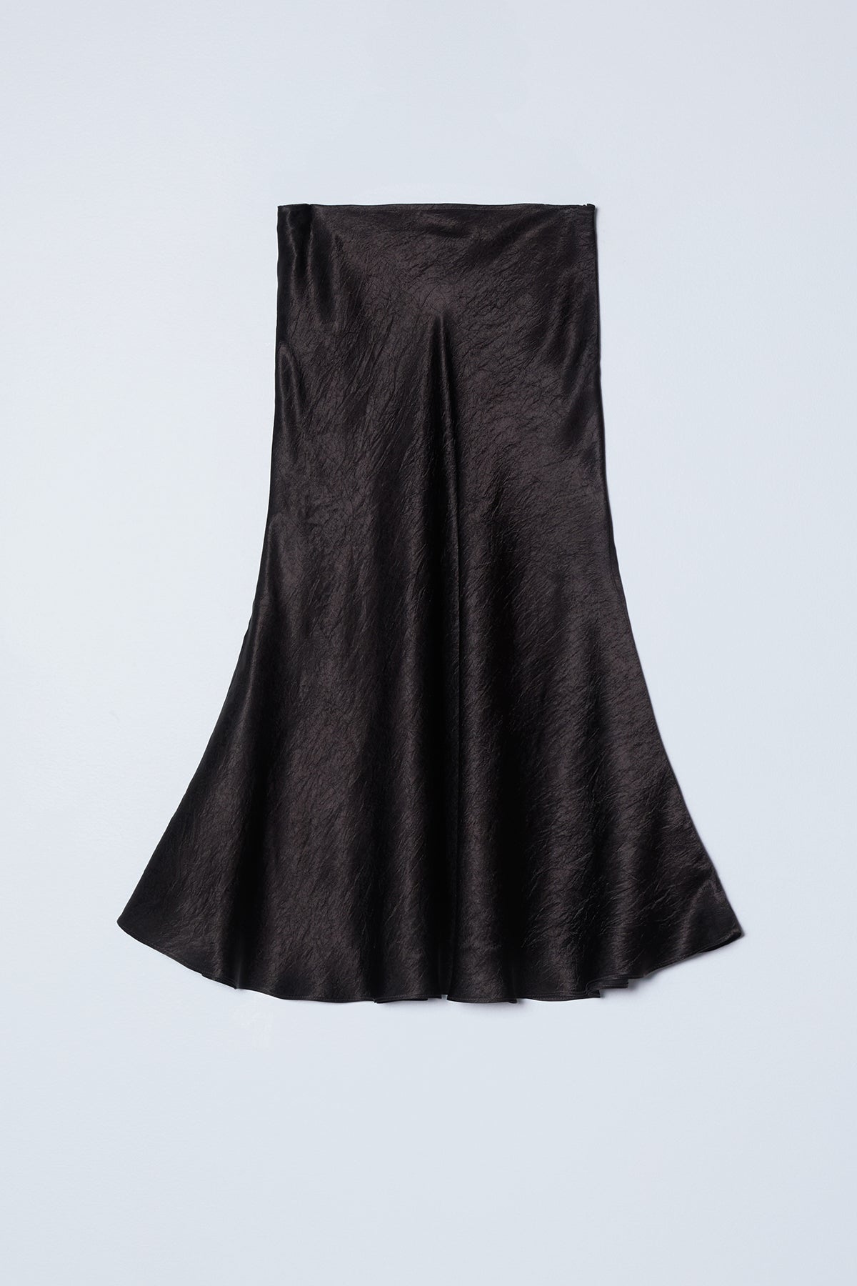 Mireille Skirt in Crinkled Satin