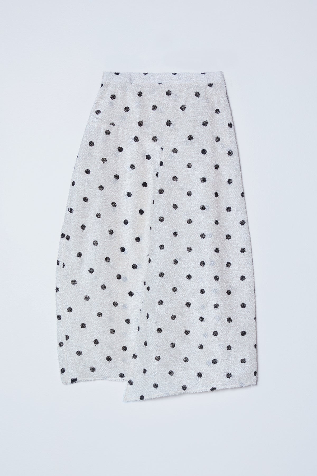 Mila Skirt in Sheer Fuzzy Polkadots