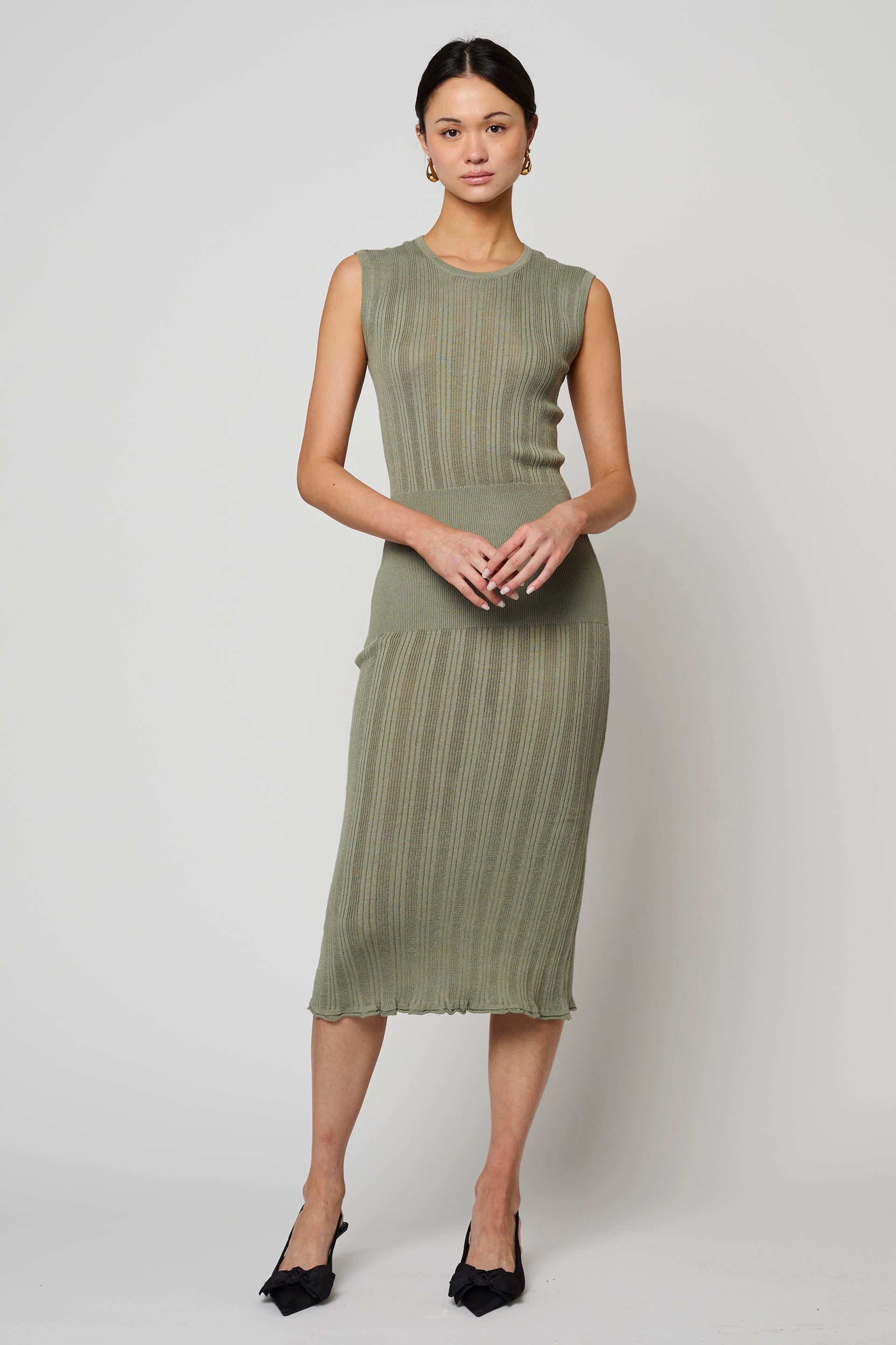POINTELLE LONG DRESS