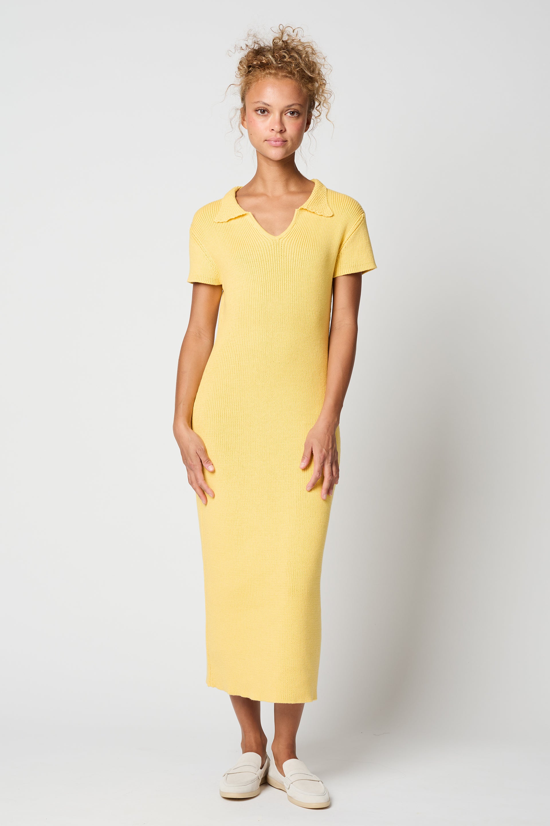 Polo Dress in Rib Tangius Cotton