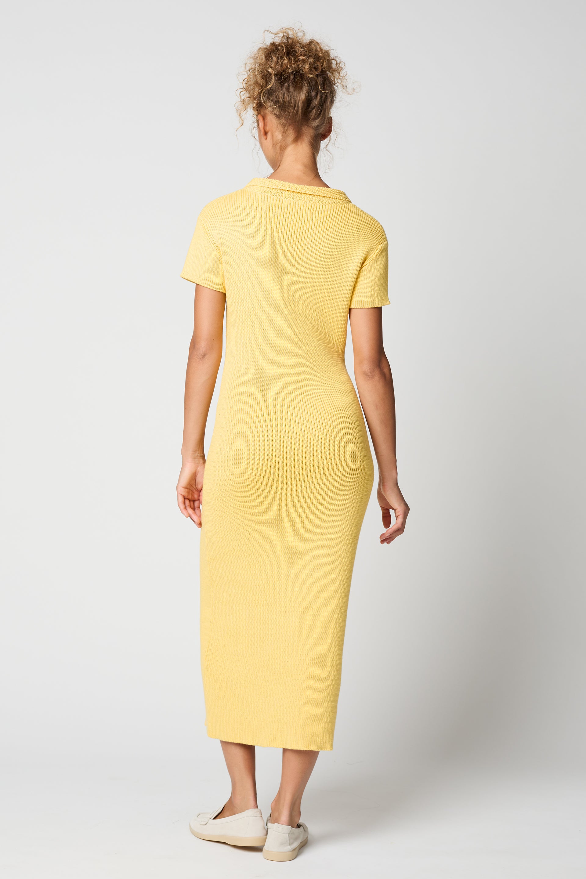 Polo Dress in Rib Tangius Cotton