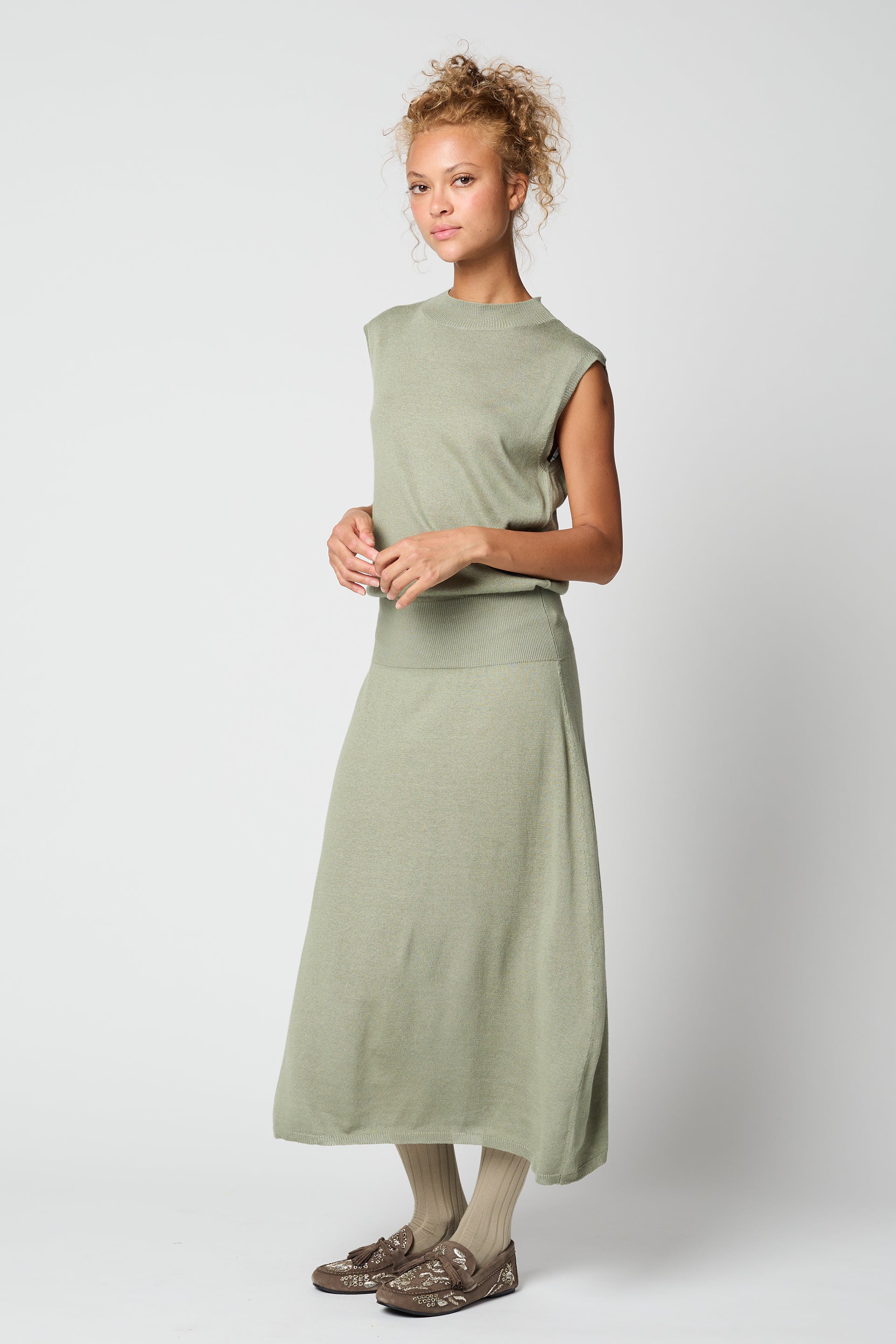 High Gauge Viscose Cotton Dress