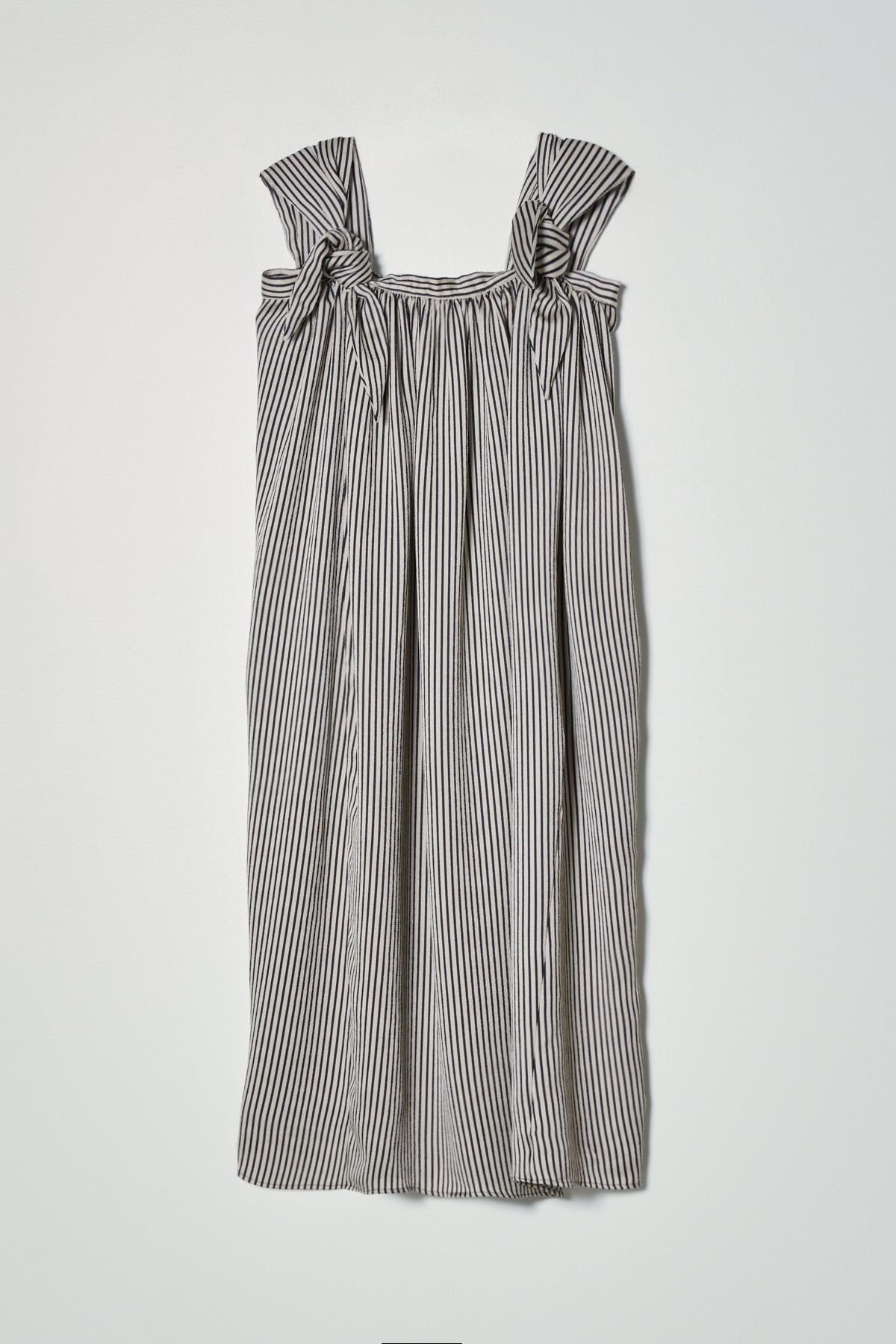 Adraste Hammered Satin Stripe Dress